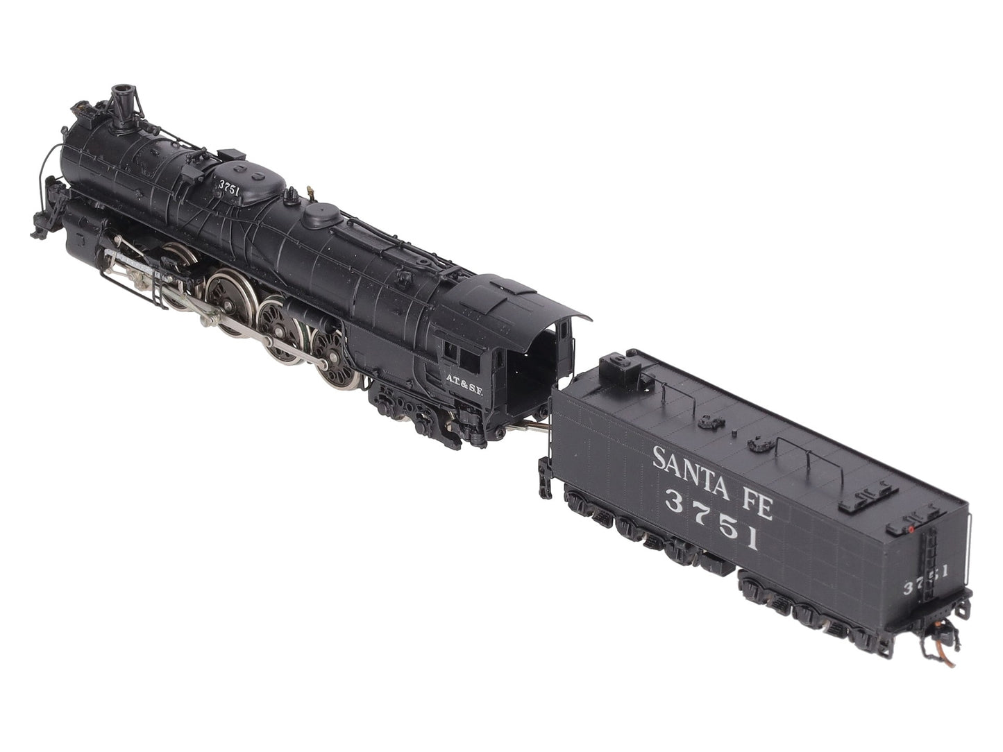 Hallmark Models 3751 N Scale Brass Santa Fe 4-8-4 Steam Locomotive #3751 EX/Box