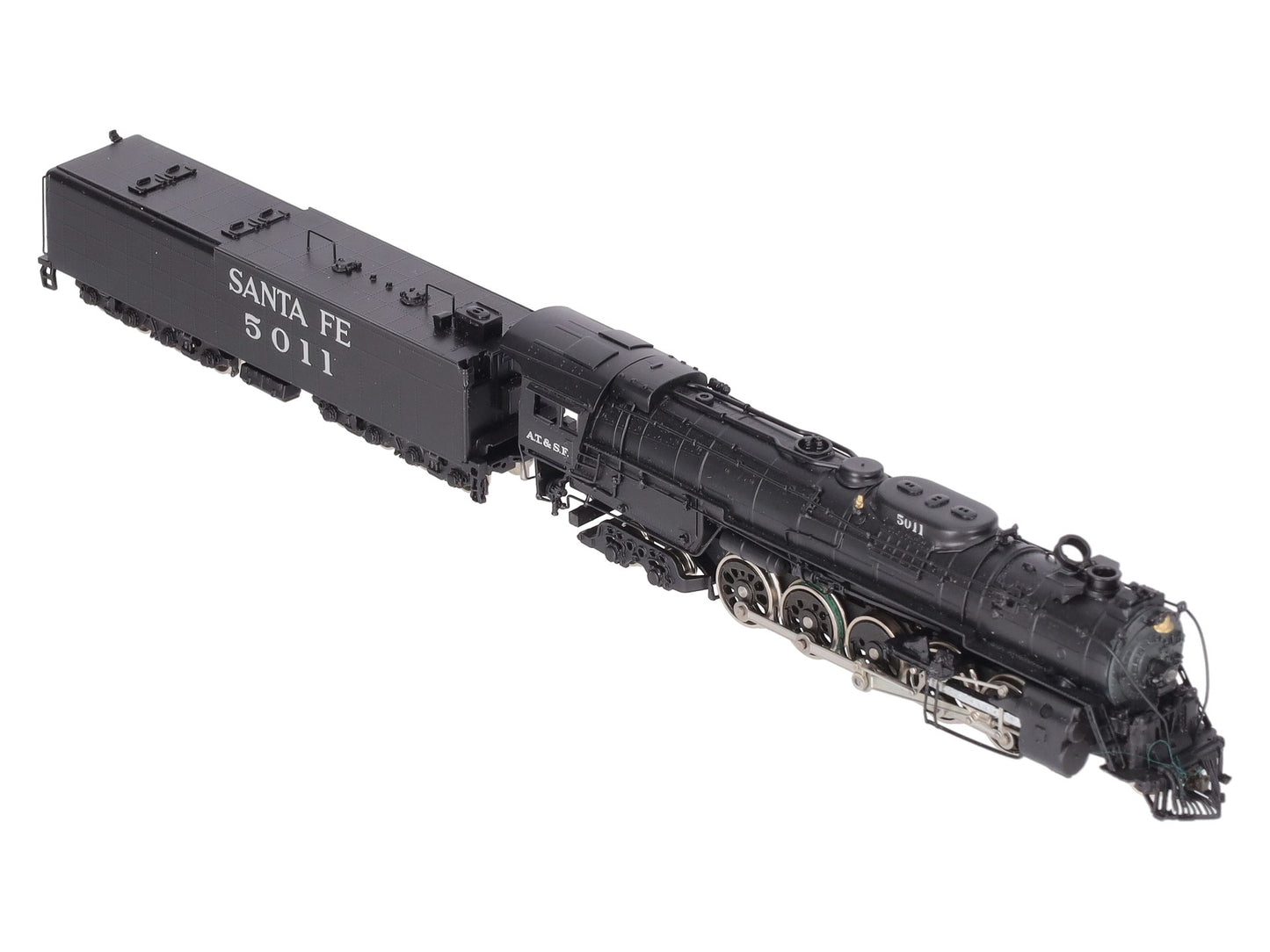Hallmark Models 5011 N Brass Santa Fe 2-10-4 Steam Locomotive w/Tender #5011 EX/Box