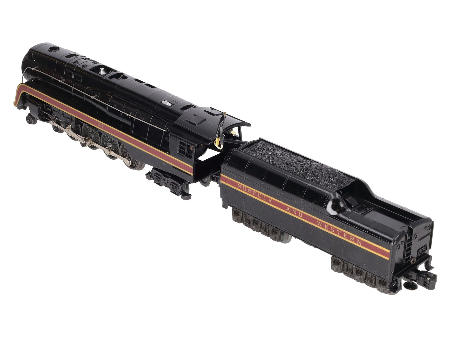Lionel 6-8100 O Gauge Norfolk & Western 4-8-4 Steam Locomotive & Tender #611 VG/Box