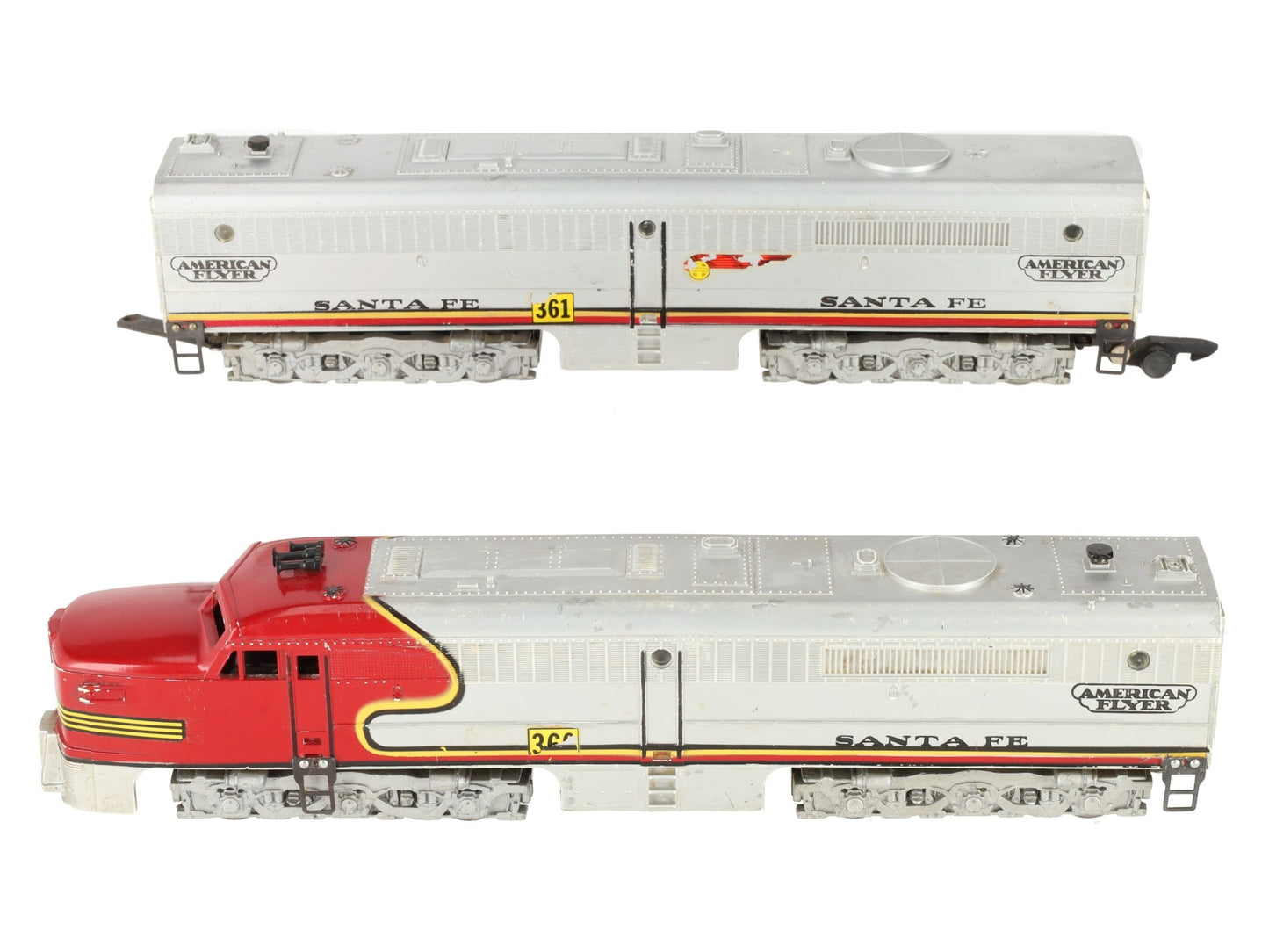 American Flyer 360 Vintage S Santa Fe PA-1AB Diesel Locomotive Set VG