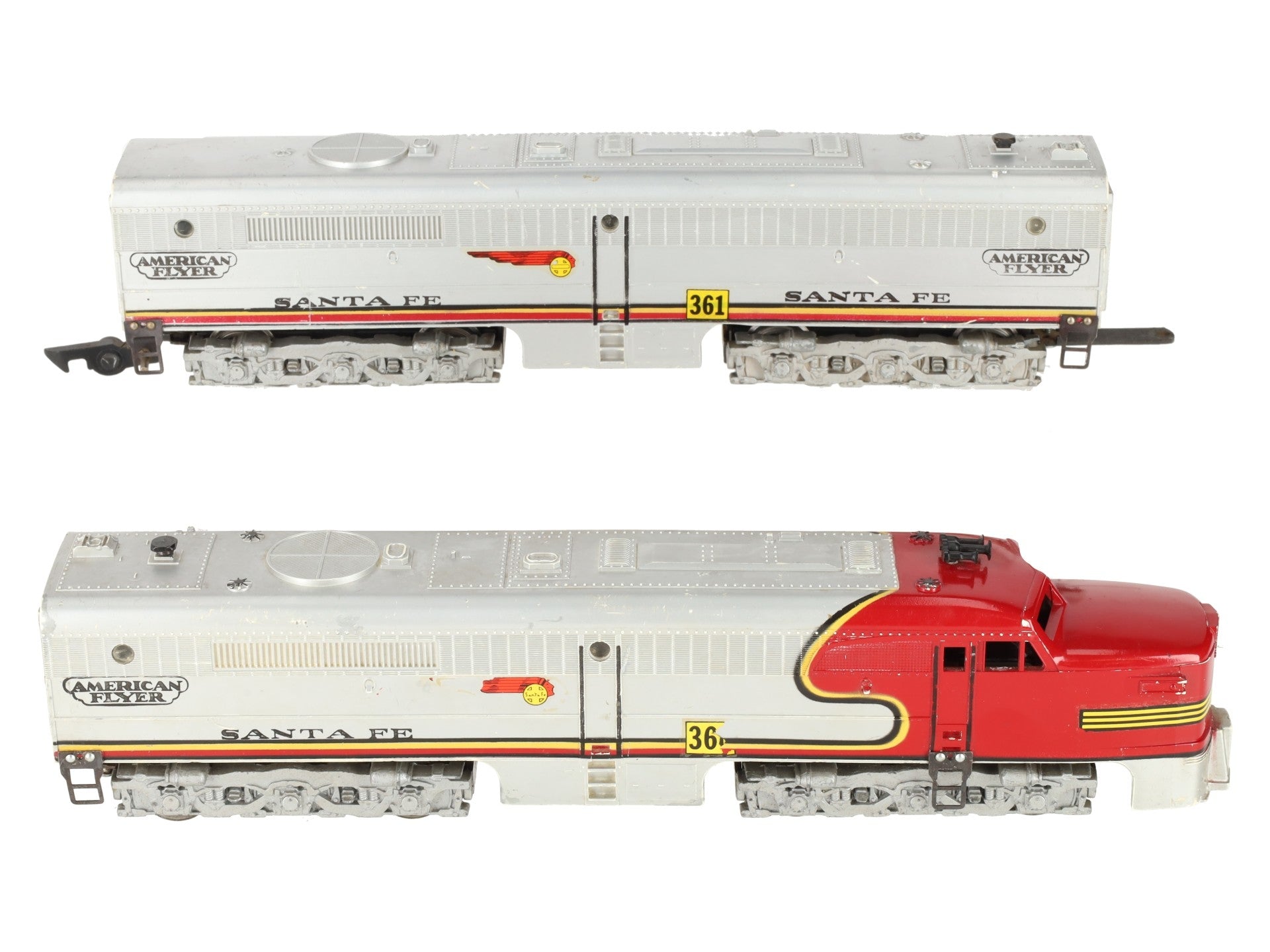 American Flyer 360 Vintage S Santa Fe PA-1AB Diesel Locomotive Set VG