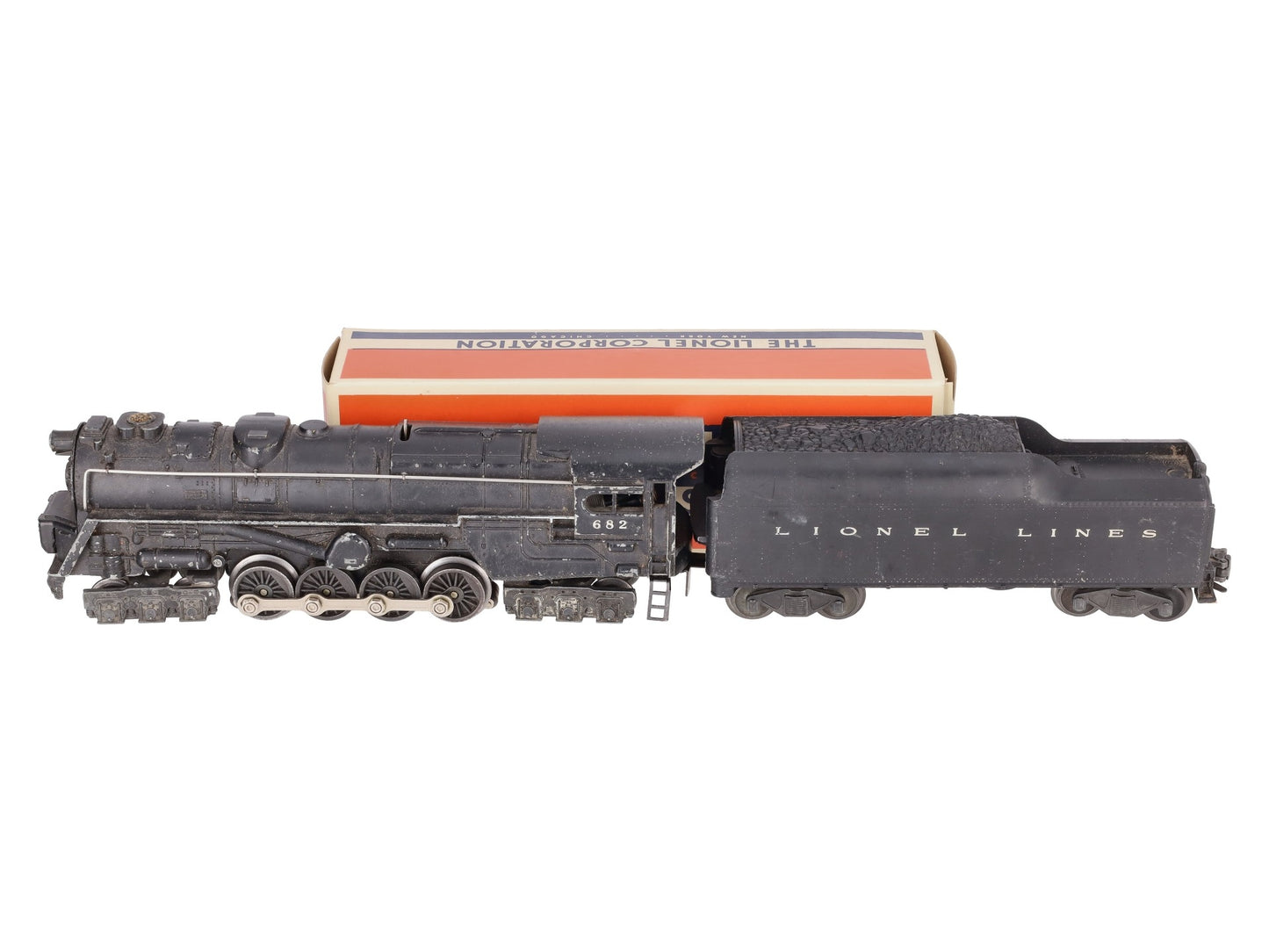 Lionel 682 Vintage O 6-8-6 Steam Turbine Locomotive w/2046W Tender VG