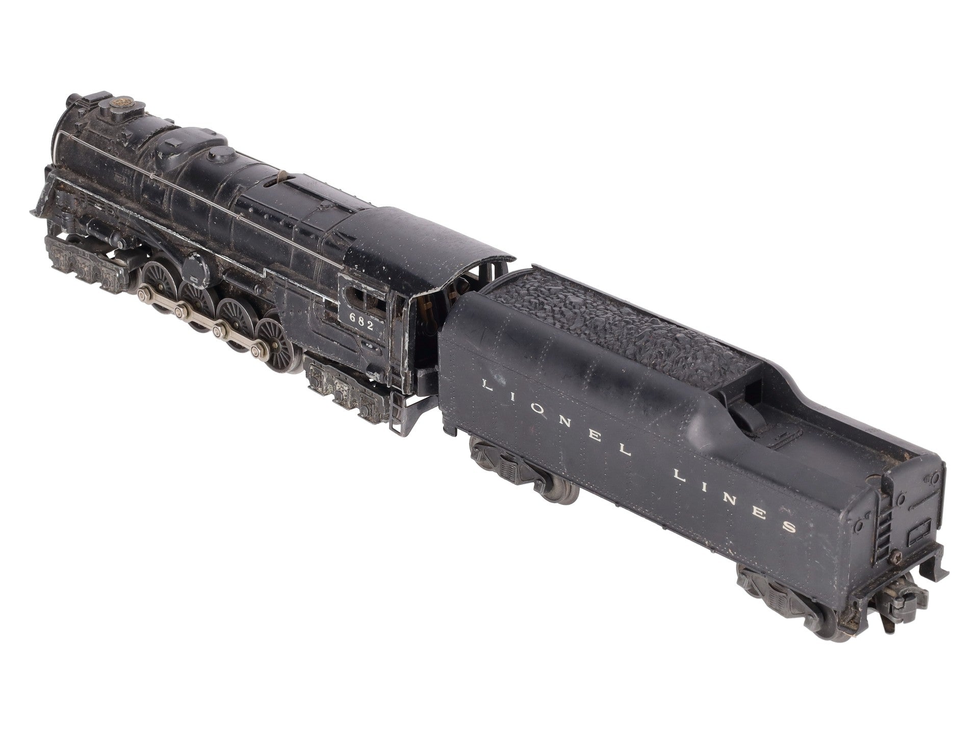 Lionel 682 Vintage O 6-8-6 Steam Turbine Locomotive w/2046W Tender VG