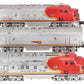 Lionel 2343 Vintage O Santa Fe F3 ABA Diesel Locomotive Set VG