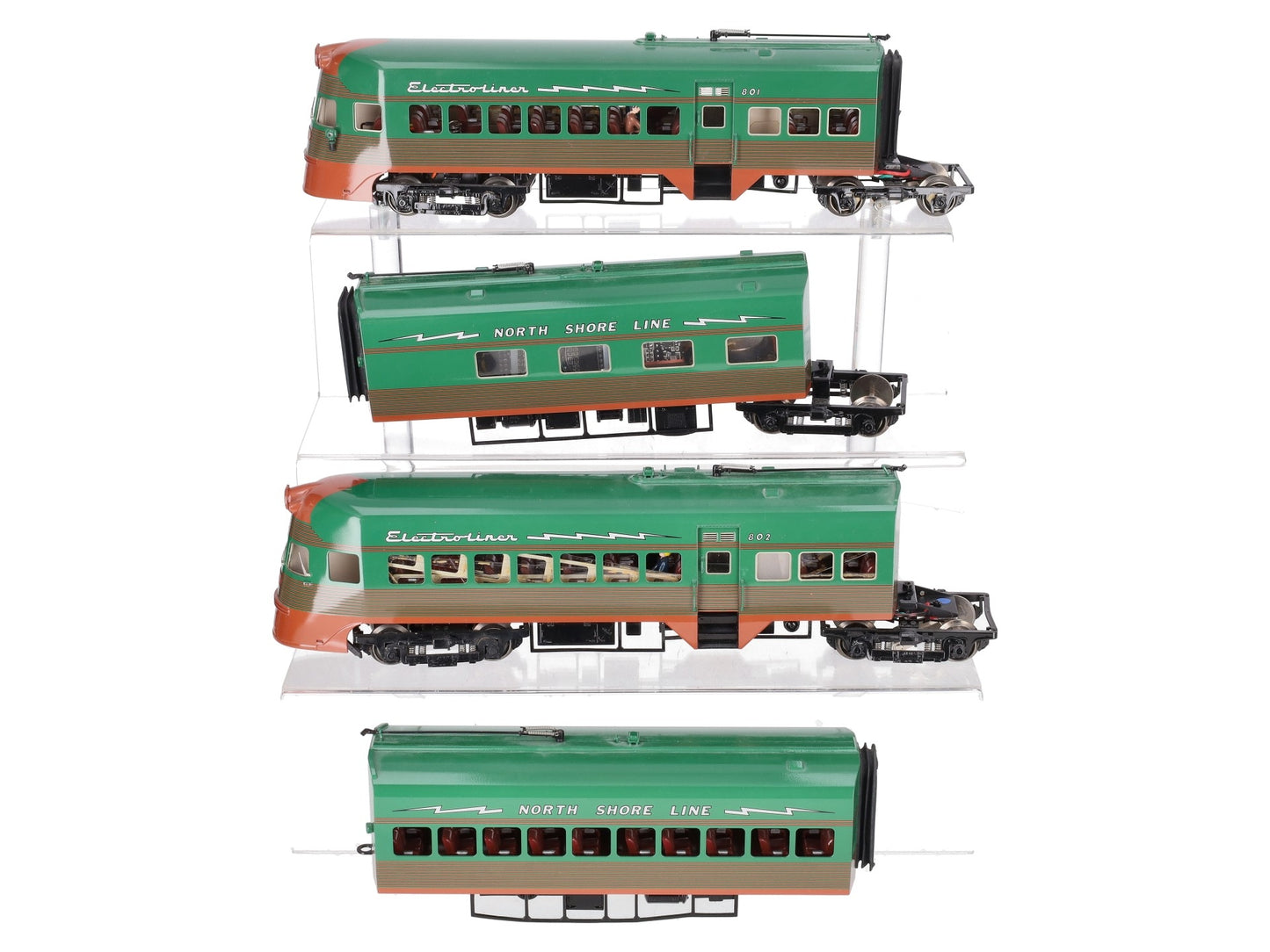 3rd Rail 801 Brass O Gauge North Shore Electro Liner Set VG