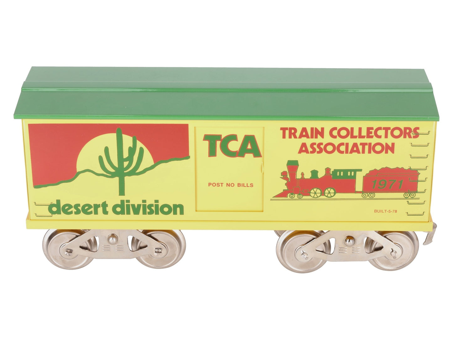 McCoy 1971 Standard Gauge TCA Desert Division Boxcar EX