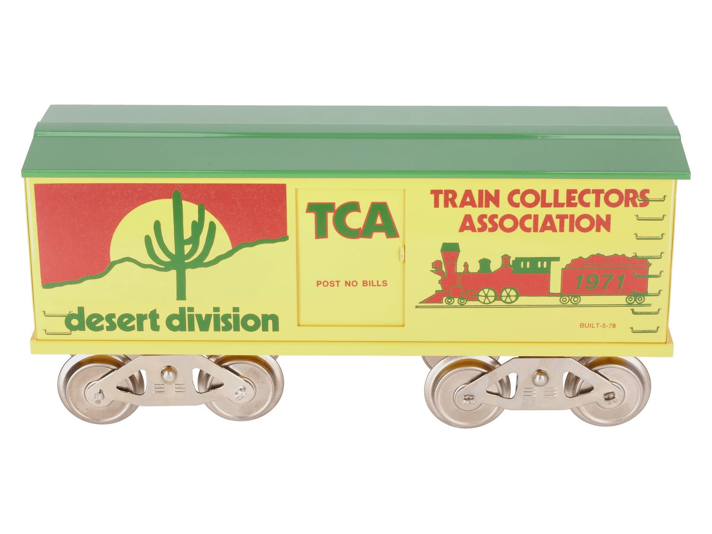 McCoy 1971 Standard Gauge TCA Desert Division Boxcar EX