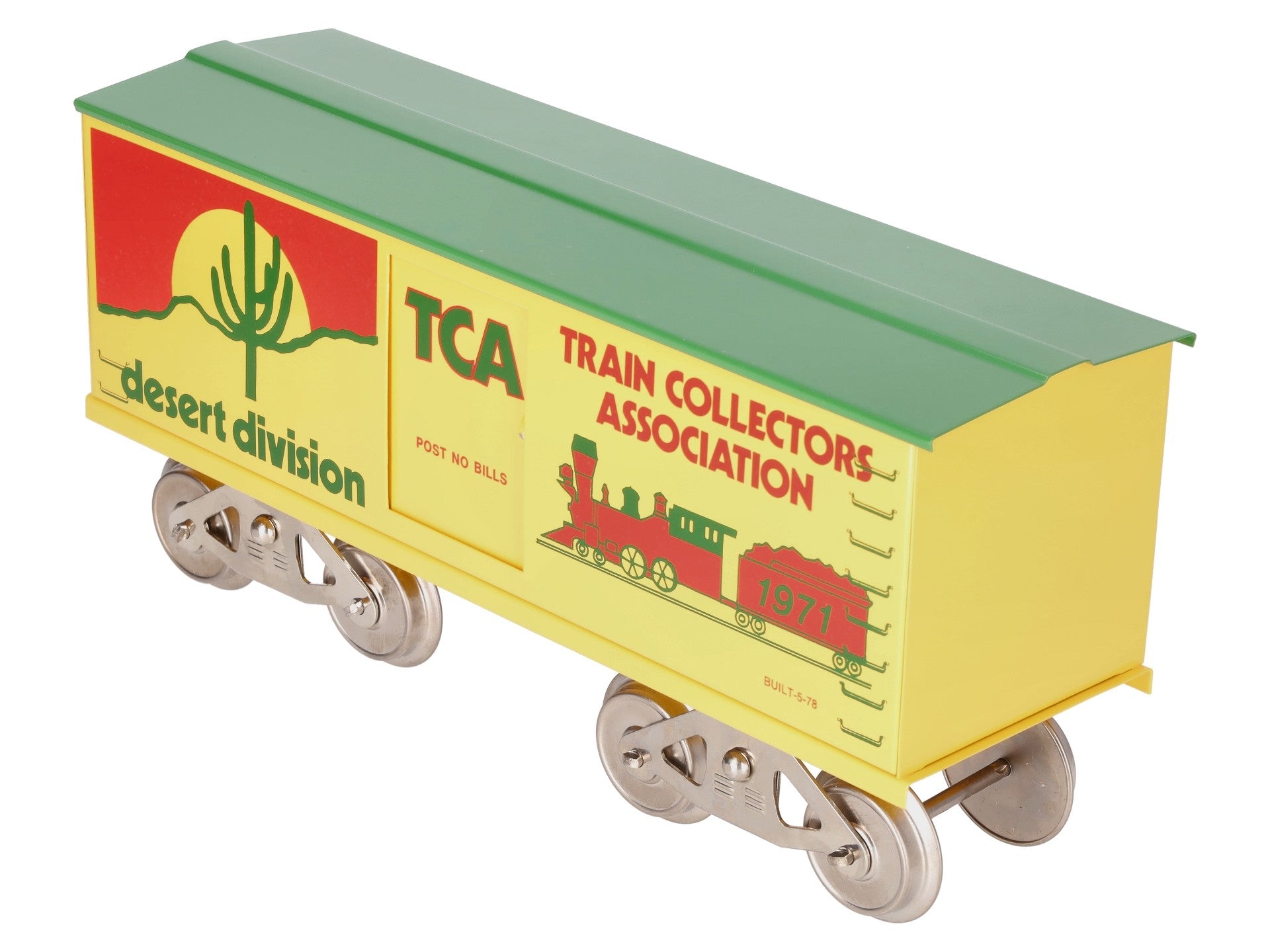 McCoy 1971 Standard Gauge TCA Desert Division Boxcar EX