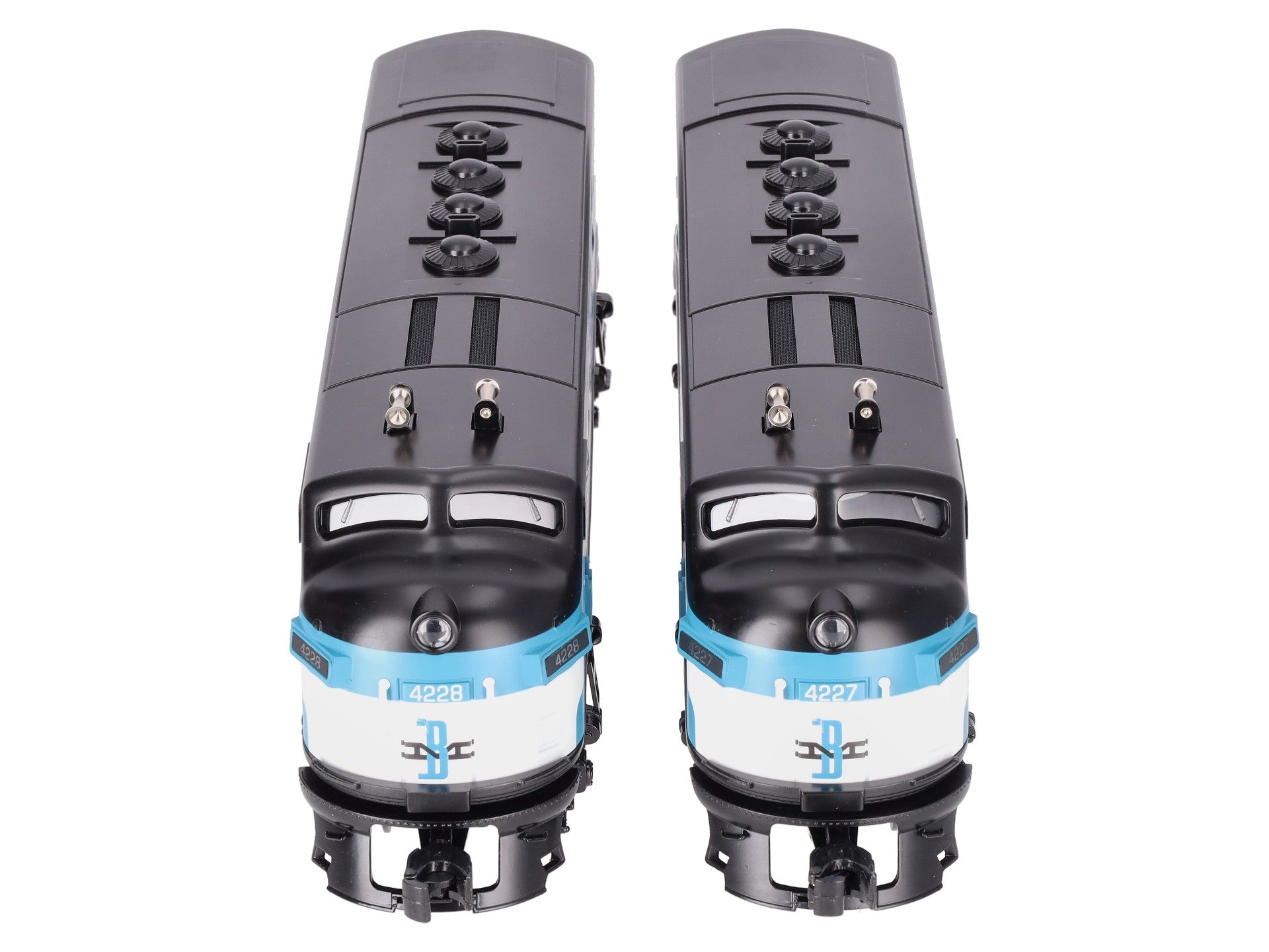 Williams 20107 O Gauge Boston & Maine EMD F3 AA Diesel Locomotive Set #4227/4228 EX/Box