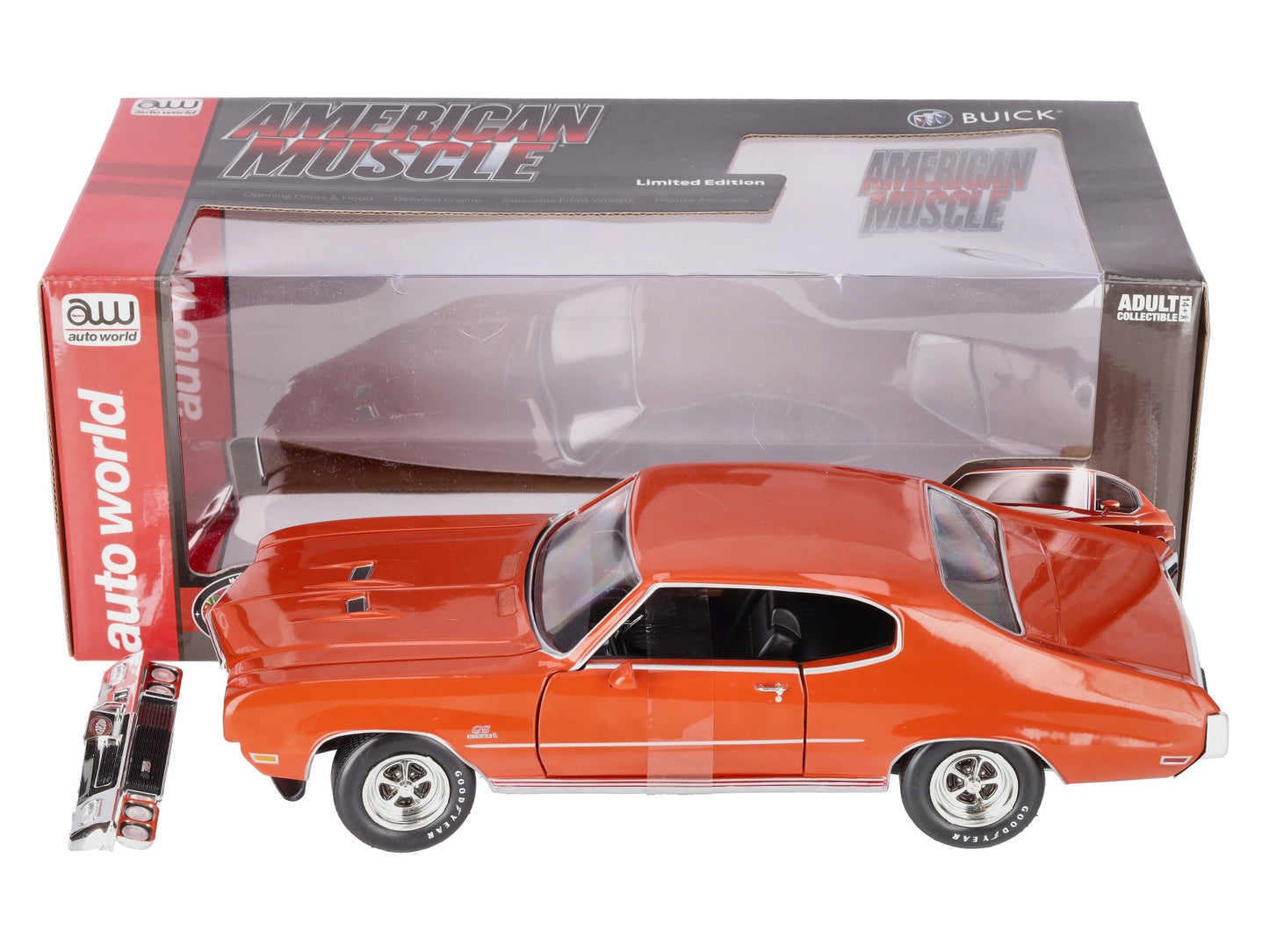 American Muscle 1327 1:18 1972 Buick GS Hardtop MCACN Diecast Model EX/Box