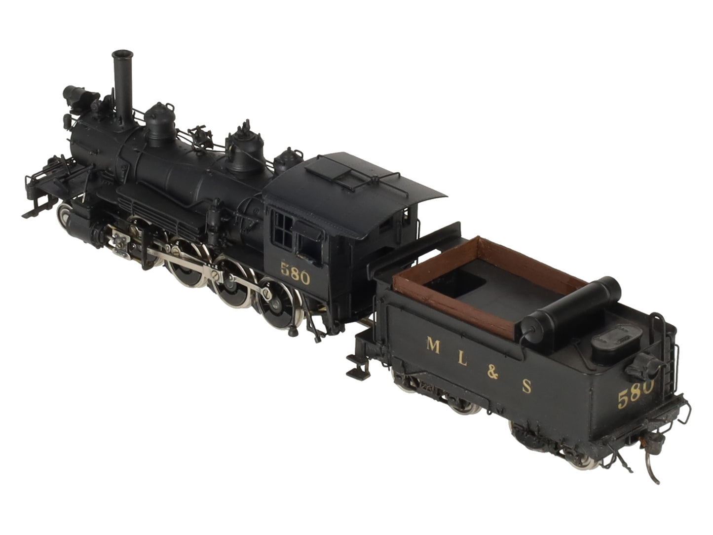 Key Imports 583 HO Scale Brass D&RGW Steam Locomotive & Tender- Painted EX/Box