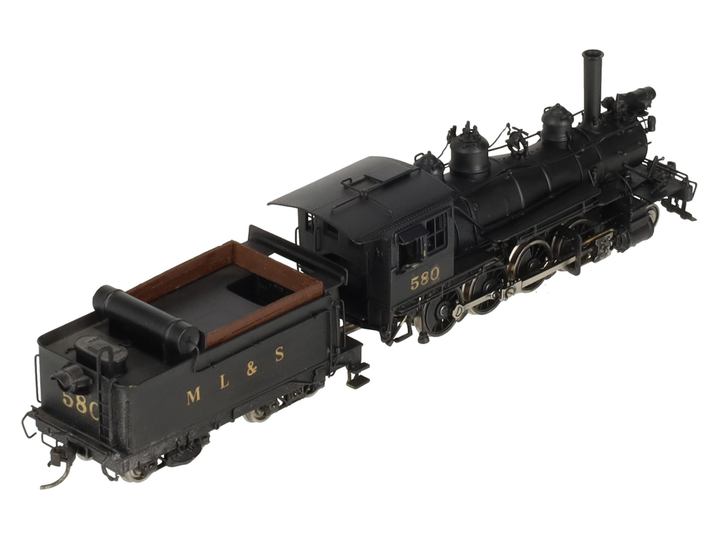 Key Imports 583 HO Scale Brass D&RGW Steam Locomotive & Tender- Painted EX/Box