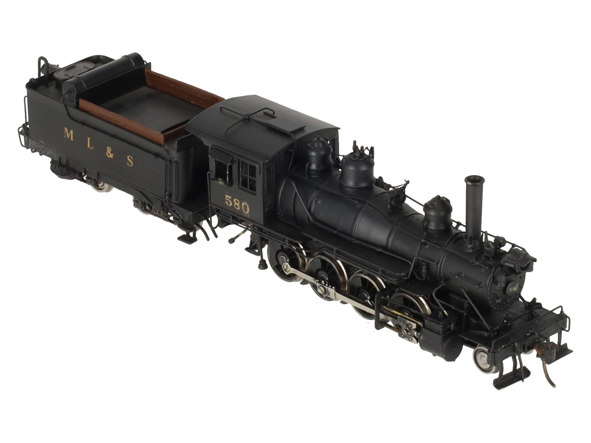 Key Imports 583 HO Scale Brass D&RGW Steam Locomotive & Tender- Painted EX/Box