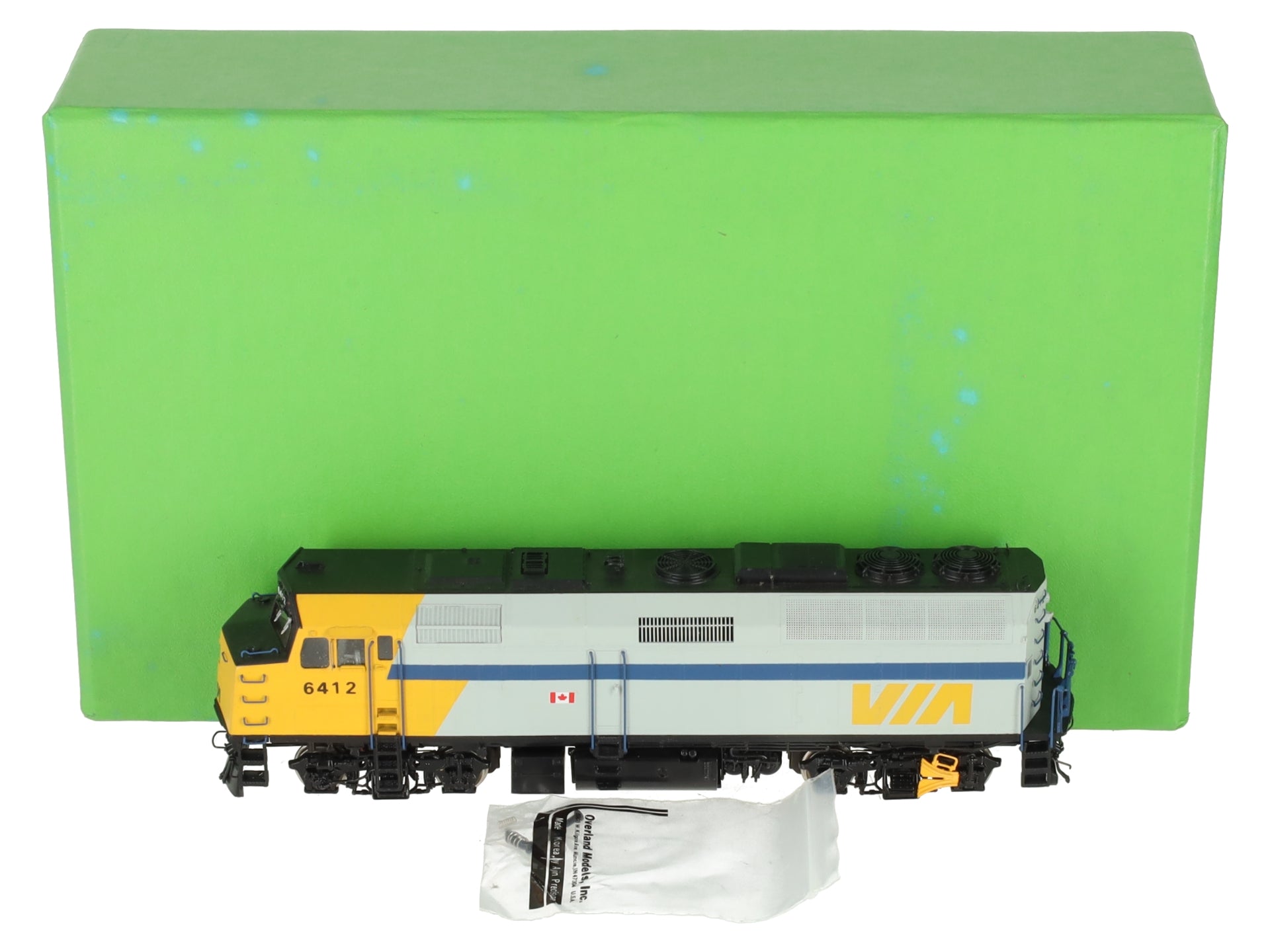 Overland 5897 HO BRASS VIA F40PH-2 Diesel Locomotive #6412 LN/Box