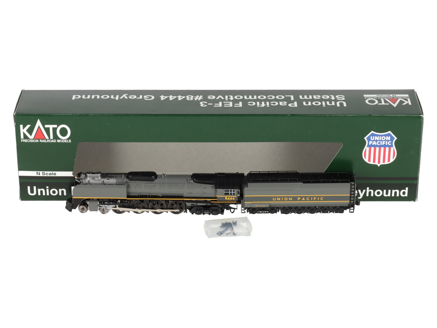 Kato 126-0403-LS N UP Greyhound FEF-3 4-8-4 Steam Locomotive with LokSound #8444