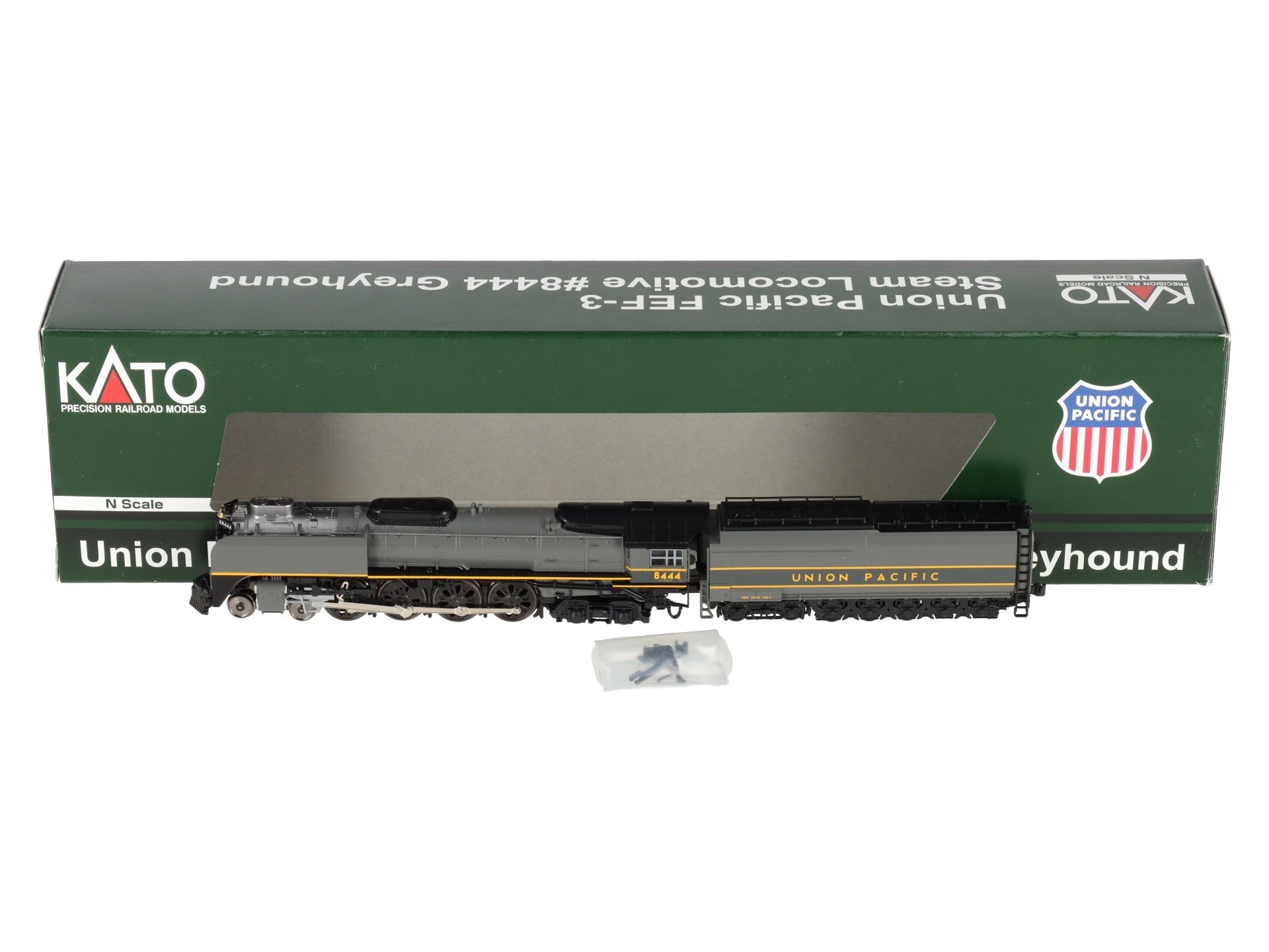 Kato 126-0403-LS N UP Greyhound FEF-3 4-8-4 Steam Locomotive with LokSound #8444