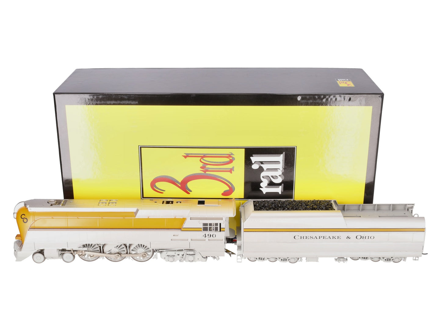 Sunset Models O Brass C&O L-1 Streamlined Hudson Steam Loco & Tender #490 2-Rail LN/Box