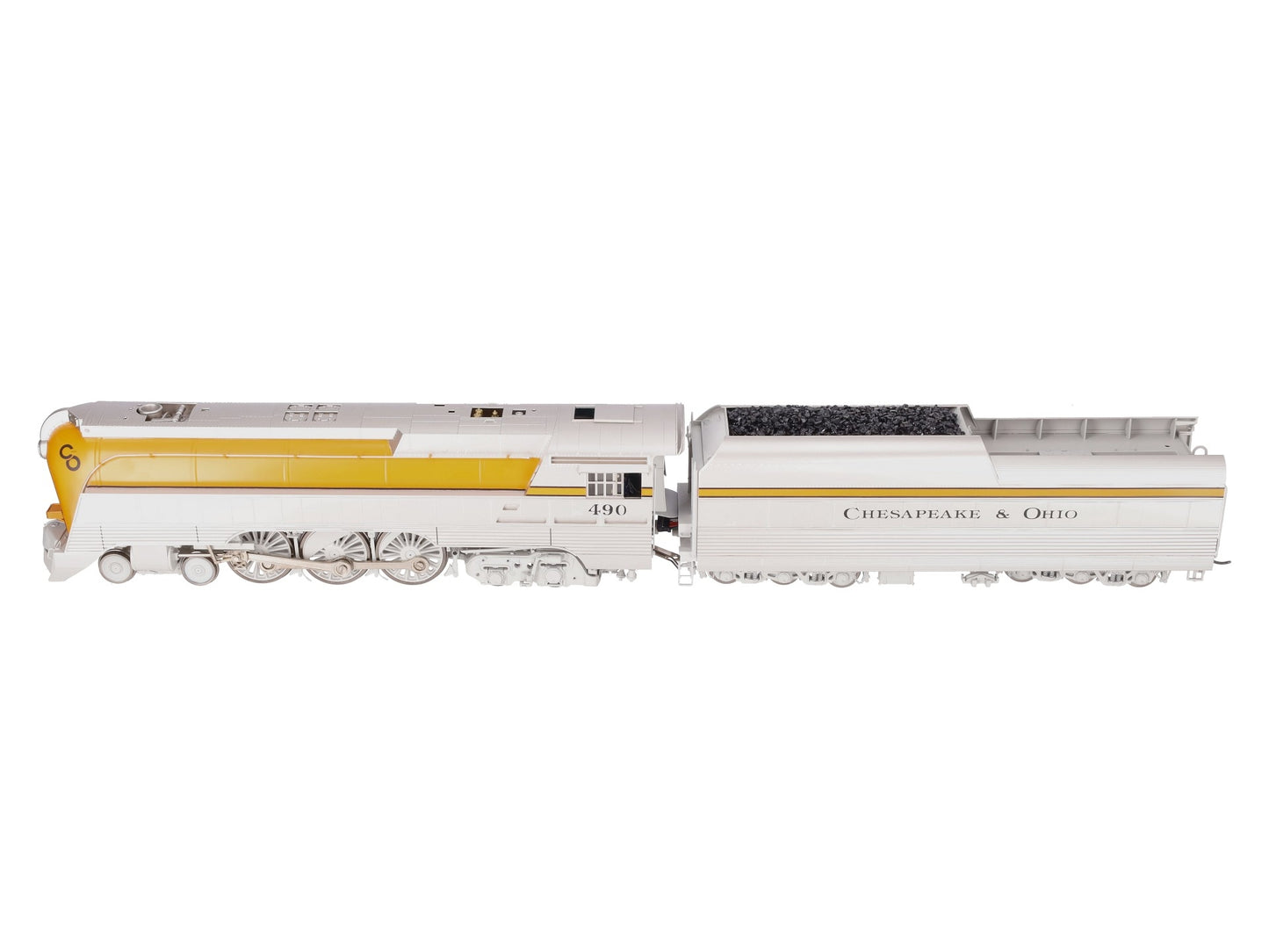 Sunset Models O Brass C&O L-1 Streamlined Hudson Steam Loco & Tender #490 2-Rail LN/Box