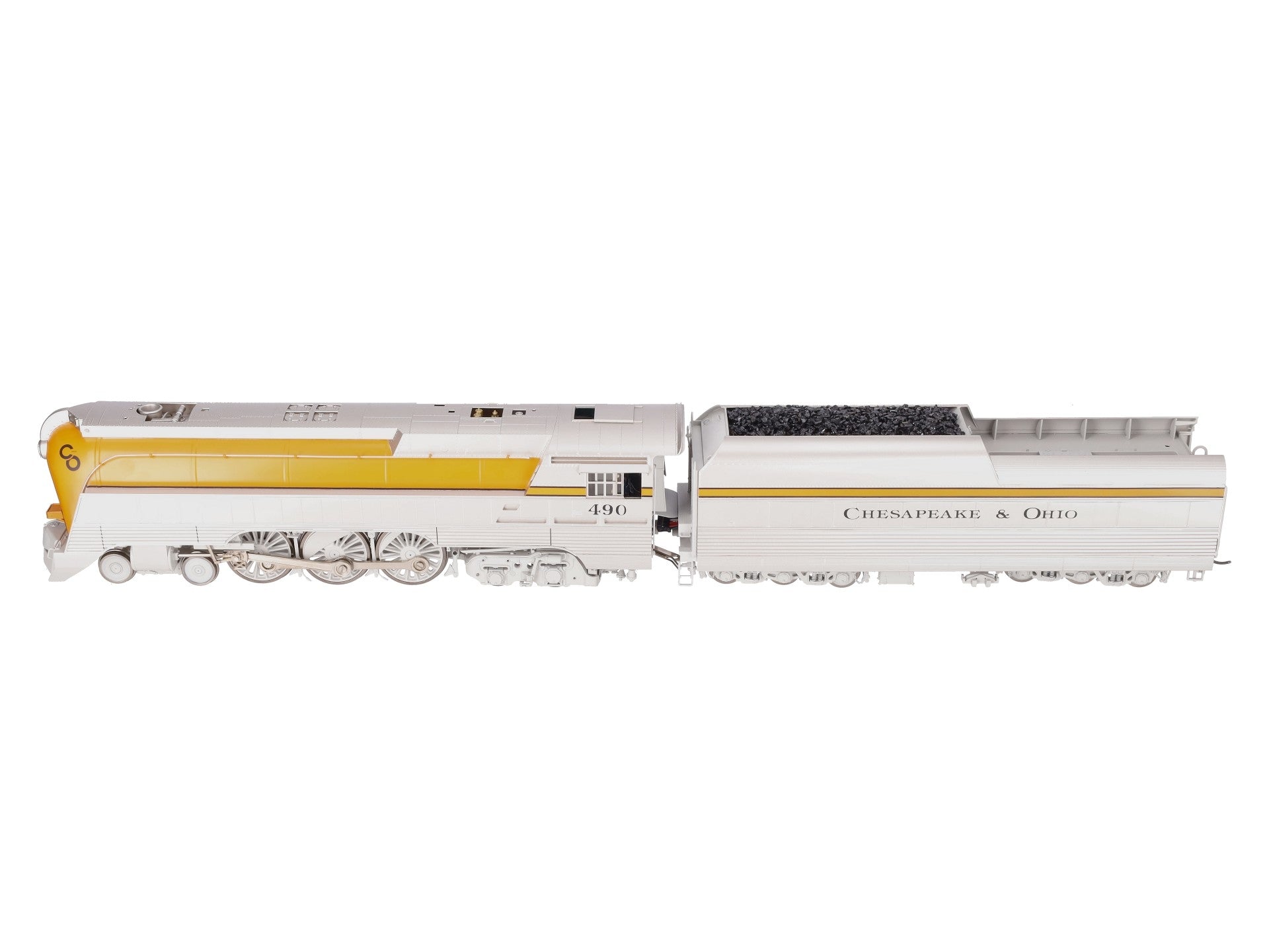 Sunset Models O Brass C&O L-1 Streamlined Hudson Steam Loco & Tender #490 2-Rail LN/Box