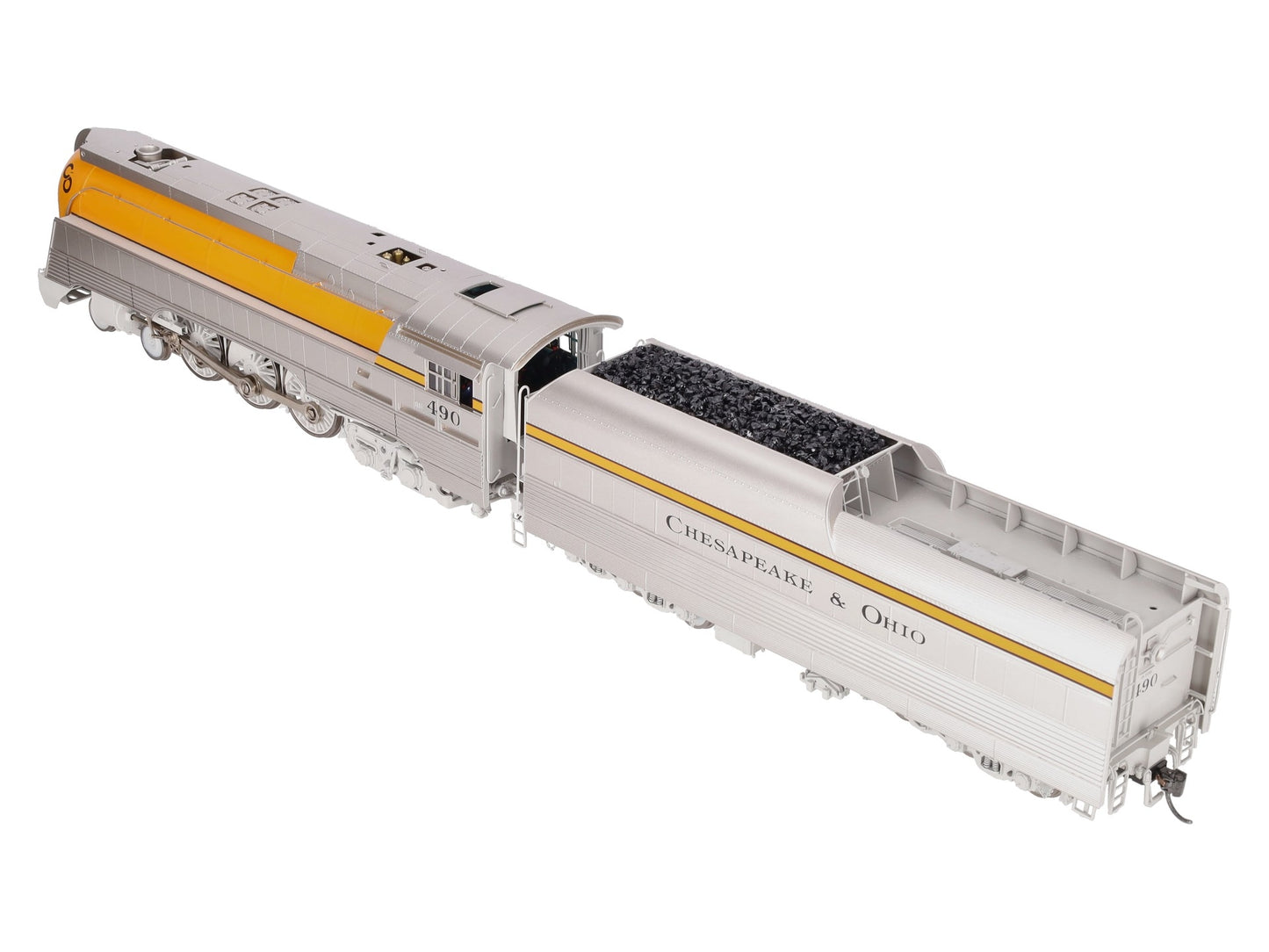 Sunset Models O Brass C&O L-1 Streamlined Hudson Steam Loco & Tender #490 2-Rail LN/Box