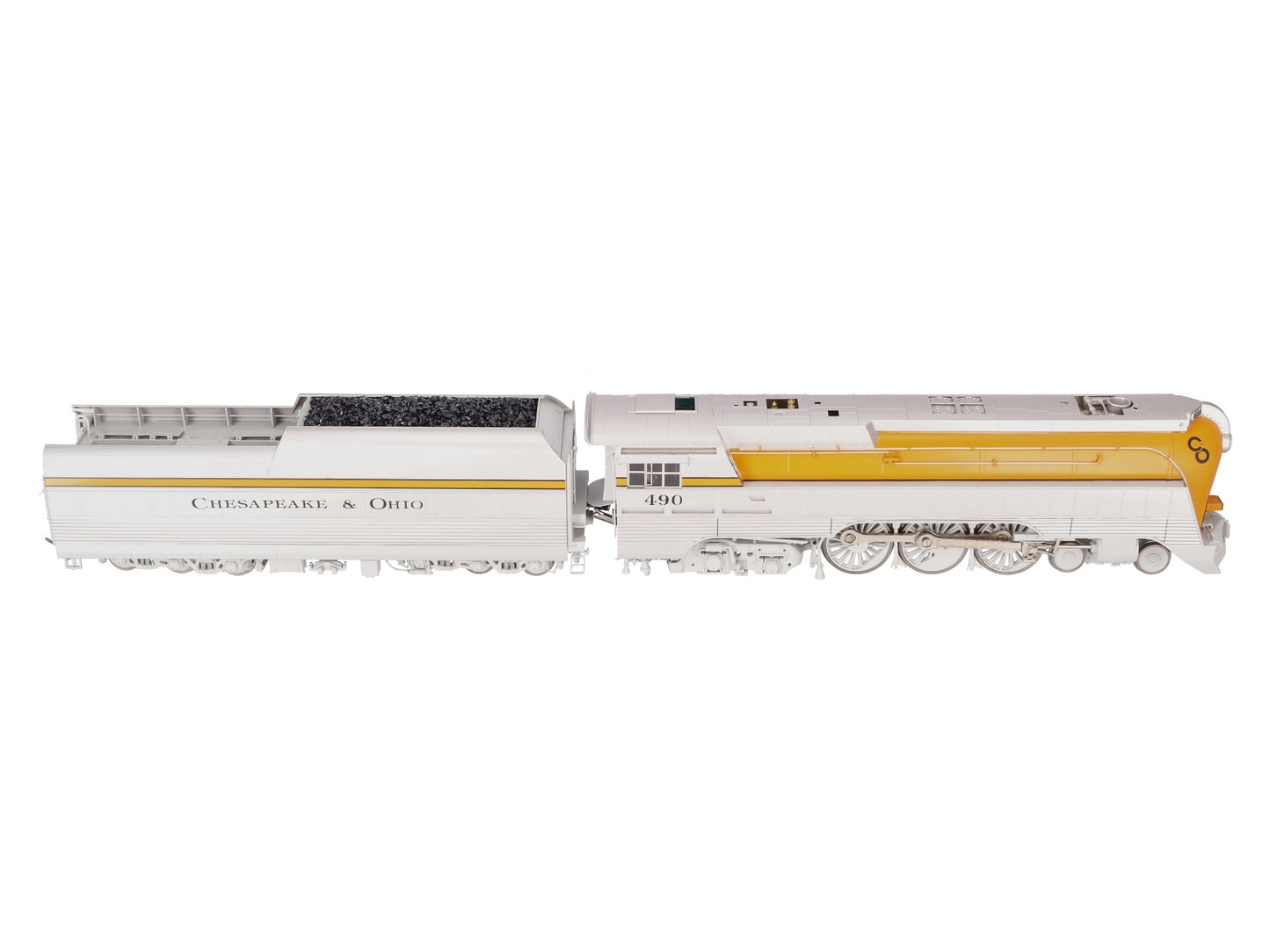 Sunset Models O Brass C&O L-1 Streamlined Hudson Steam Loco & Tender #490 2-Rail LN/Box