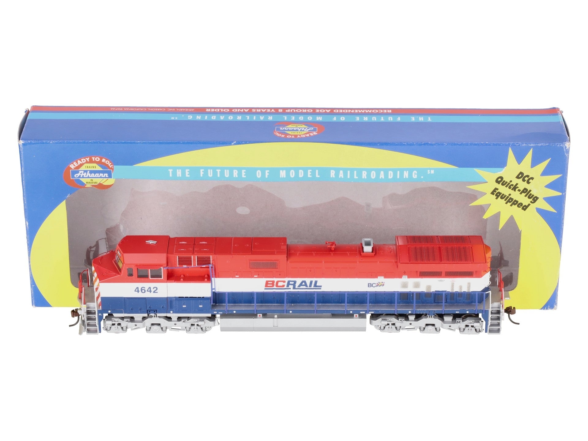 Athearn 79880 HO Scale BC Rail Dash 9-44CW Diesel Locomotive #4642 EX/Box