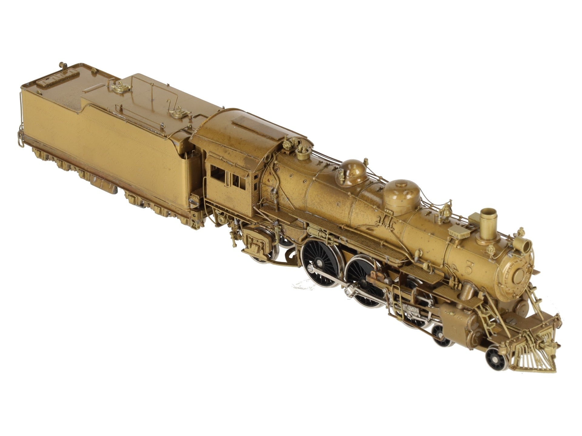 Hallmark Models 1369/1376 HO ATSF 4-6-2 Steam Locomotive & Tender -Unpainted EX/Box