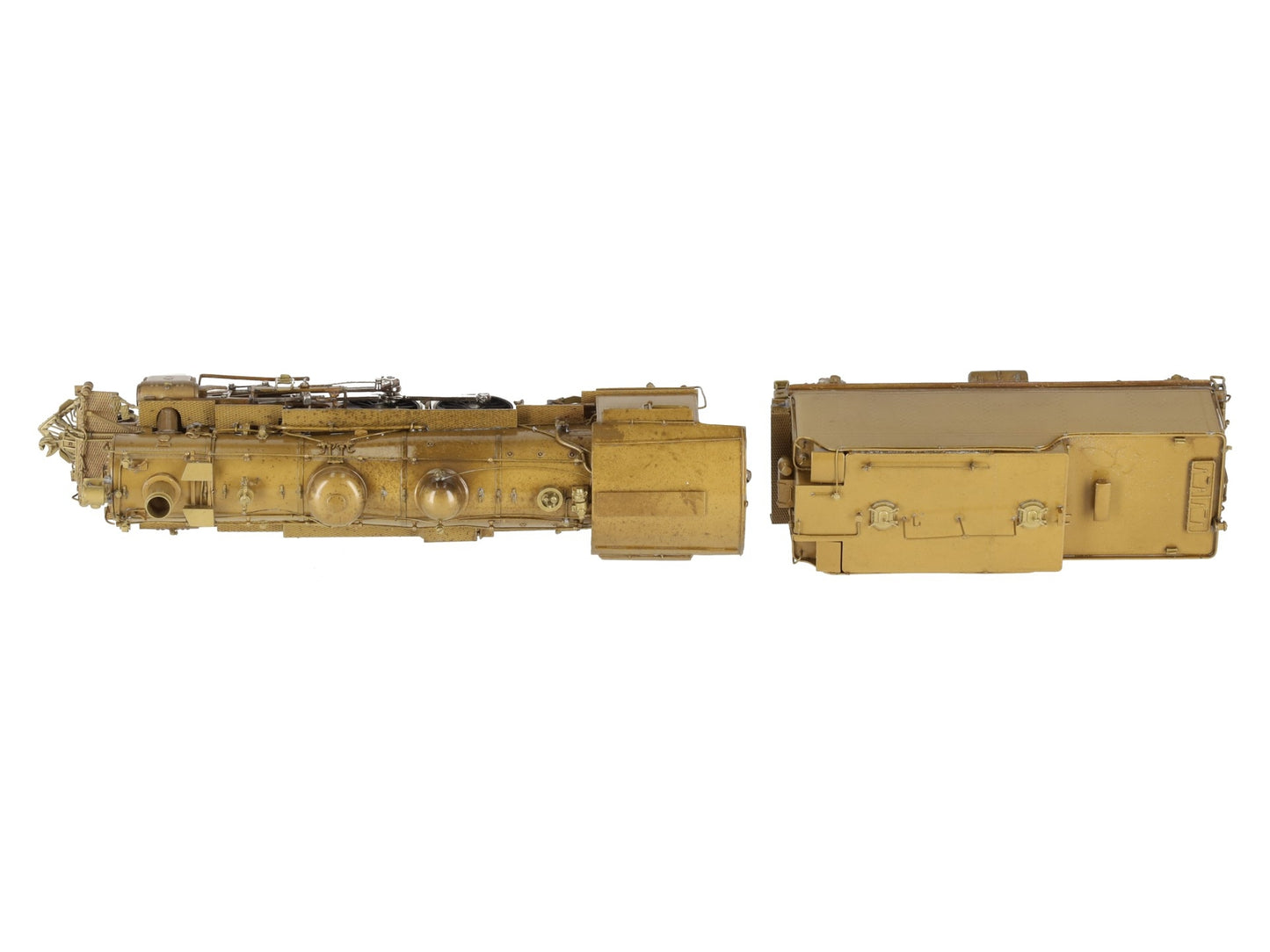 Hallmark Models 1369/1376 HO ATSF 4-6-2 Steam Locomotive & Tender -Unpainted EX/Box