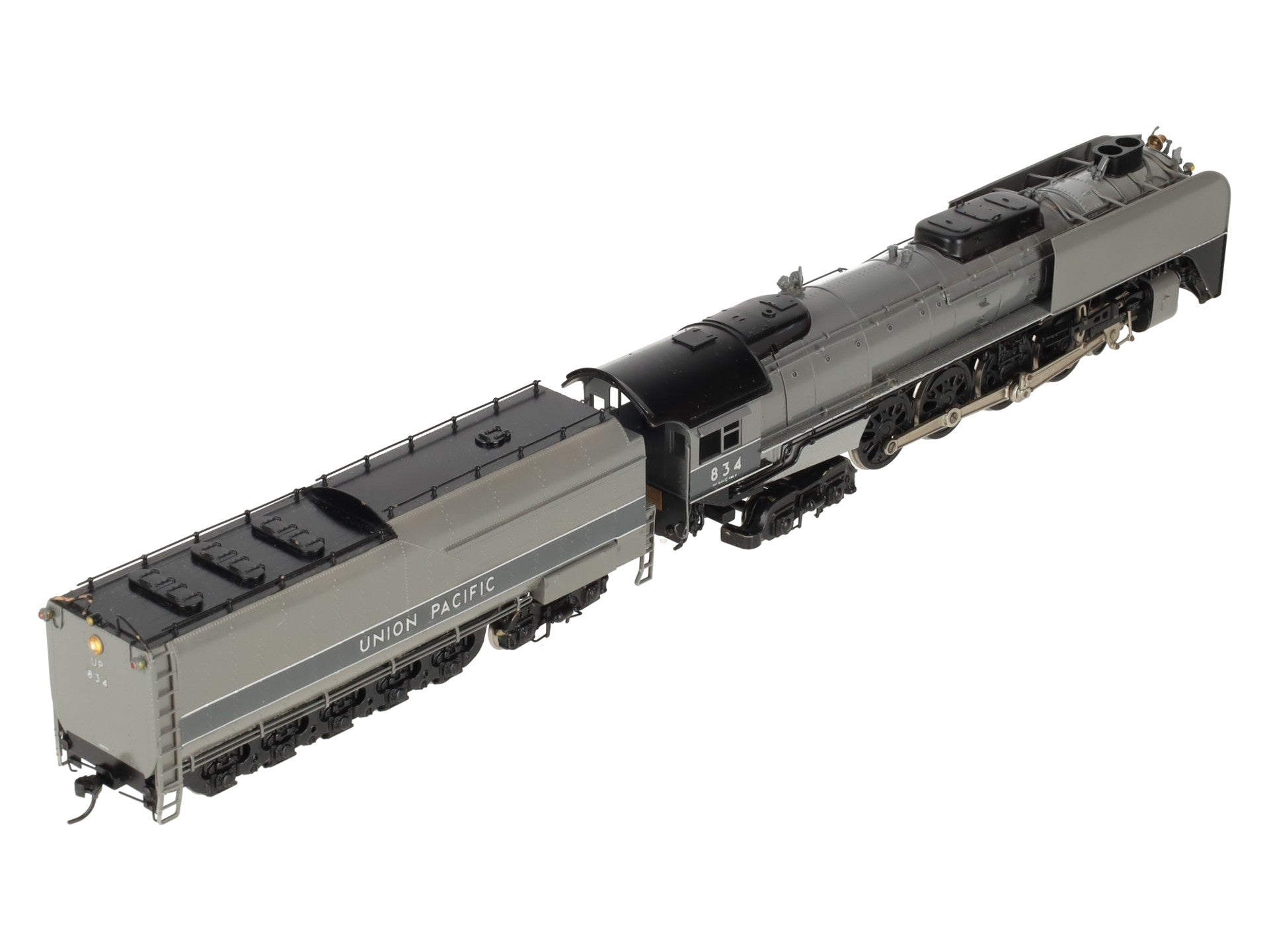 PFM United Models HO BRASS United Pacific 4-8-4 Steam Locomotive & Tender #834 EX/Box