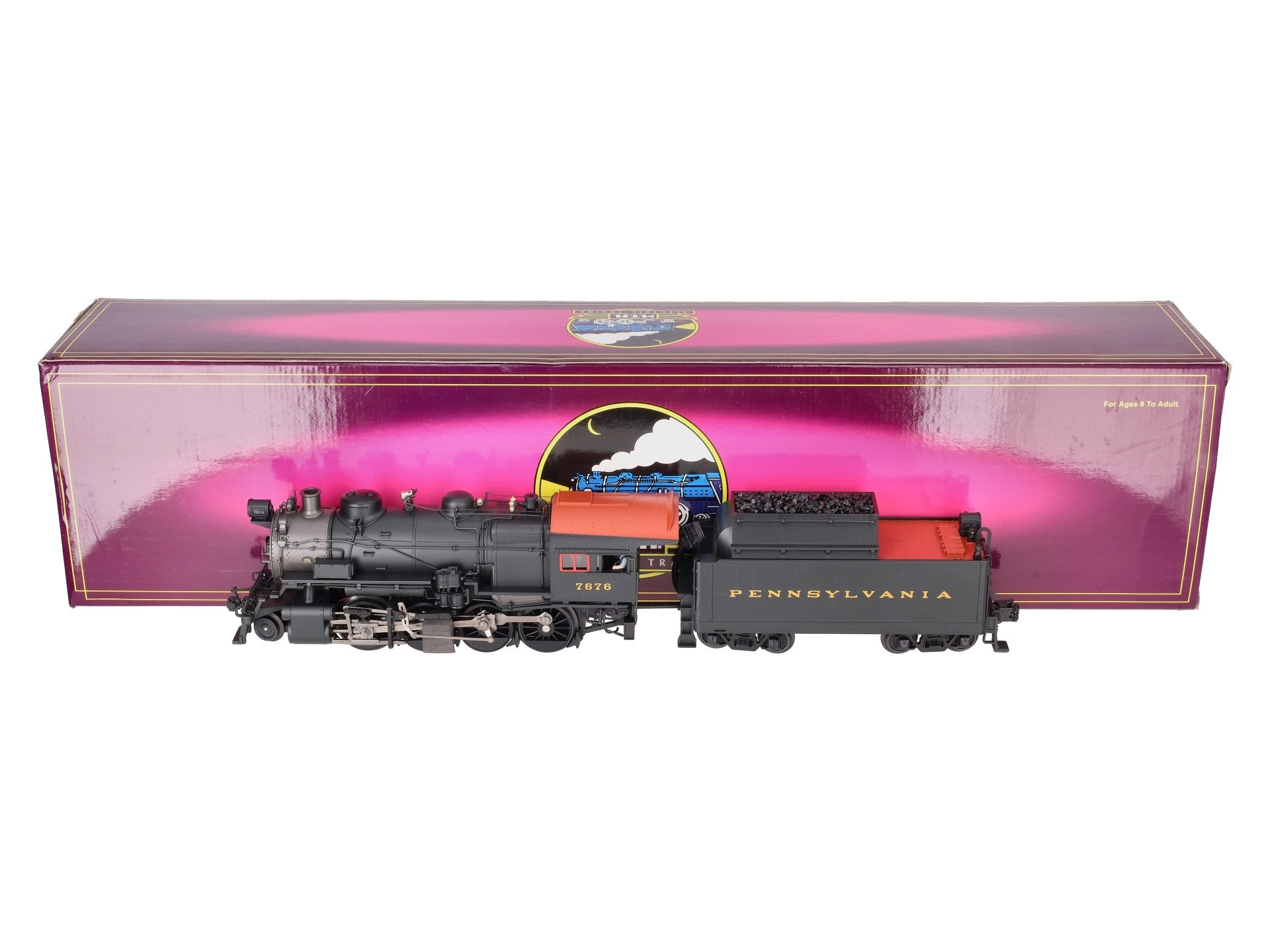 MTH 20-3055-1 O PRR 2-8-0 H10s Consolidation Steam Loco & Tender w