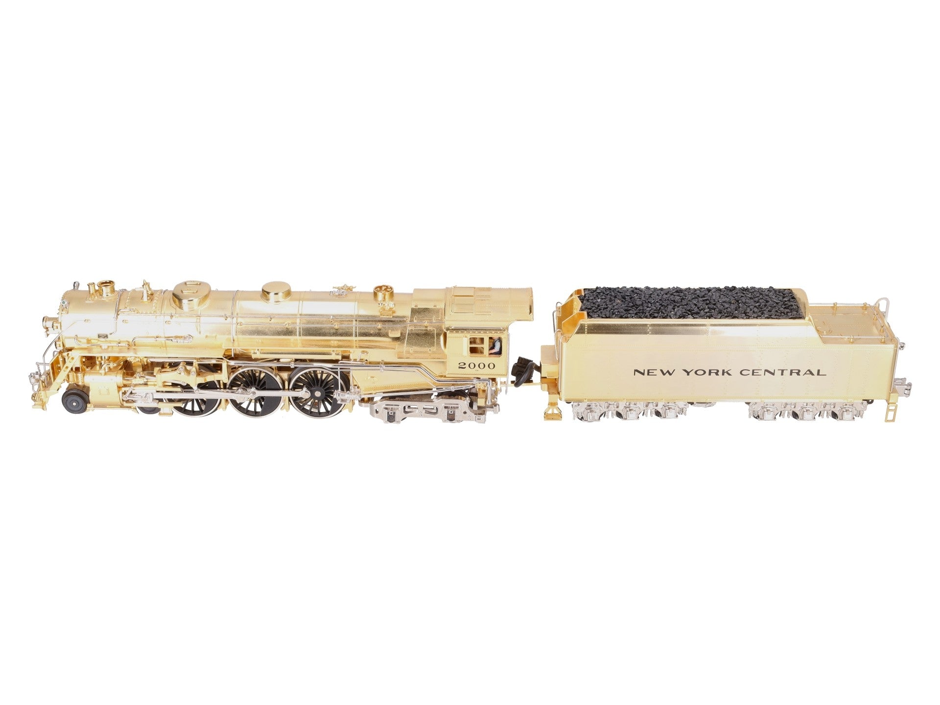 MTH 20-3040-1 O NYC Gold Plated Millennium J-1e Hudson Steam Loco & Tender w/PS1 EX/Box