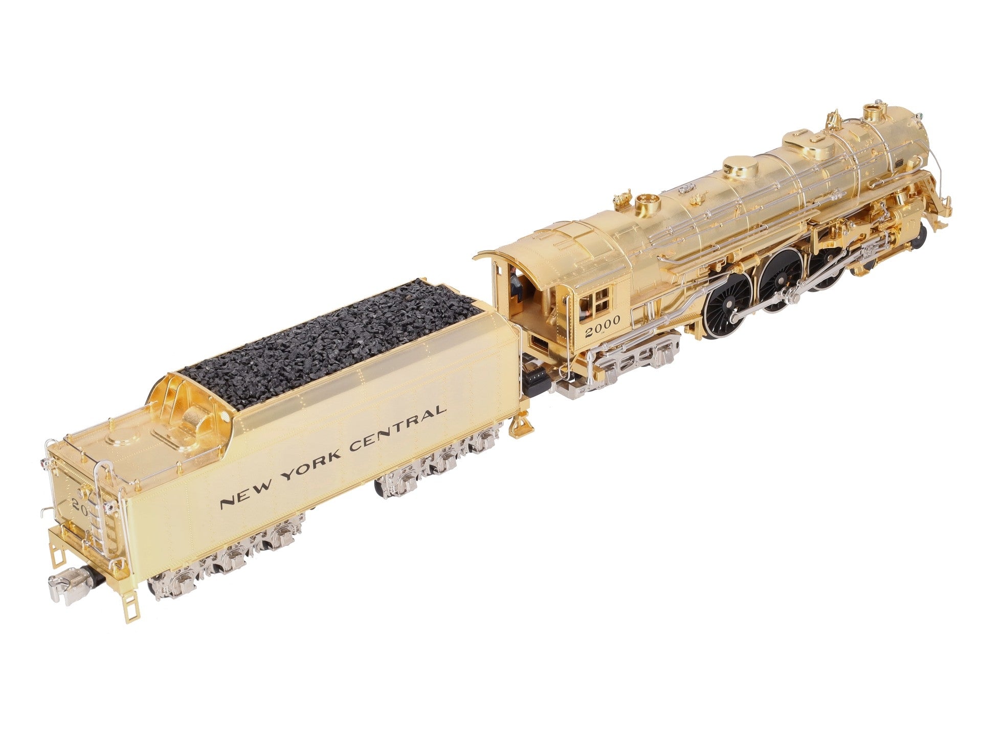 MTH 20-3040-1 O NYC Gold Plated Millennium J-1e Hudson Steam Loco & Tender w/PS1 EX/Box