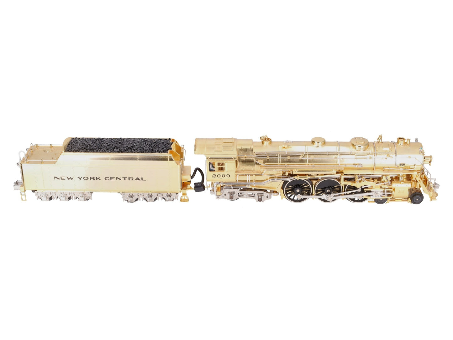 MTH 20-3040-1 O NYC Gold Plated Millennium J-1e Hudson Steam Loco & Tender w/PS1 EX/Box