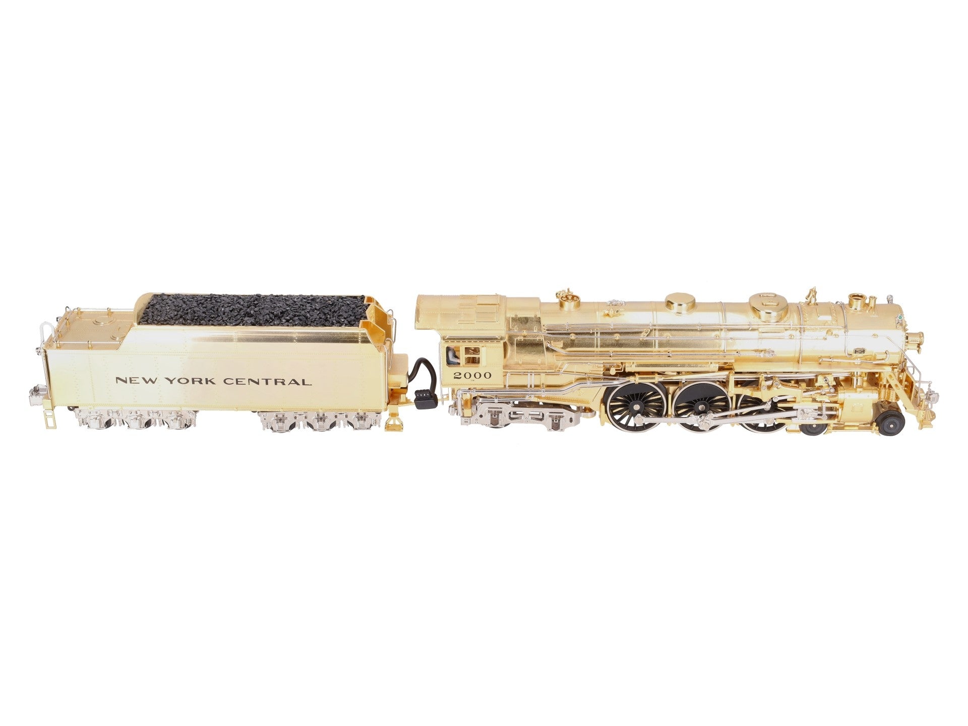 MTH 20-3040-1 O NYC Gold Plated Millennium J-1e Hudson Steam Loco & Tender w/PS1 EX/Box