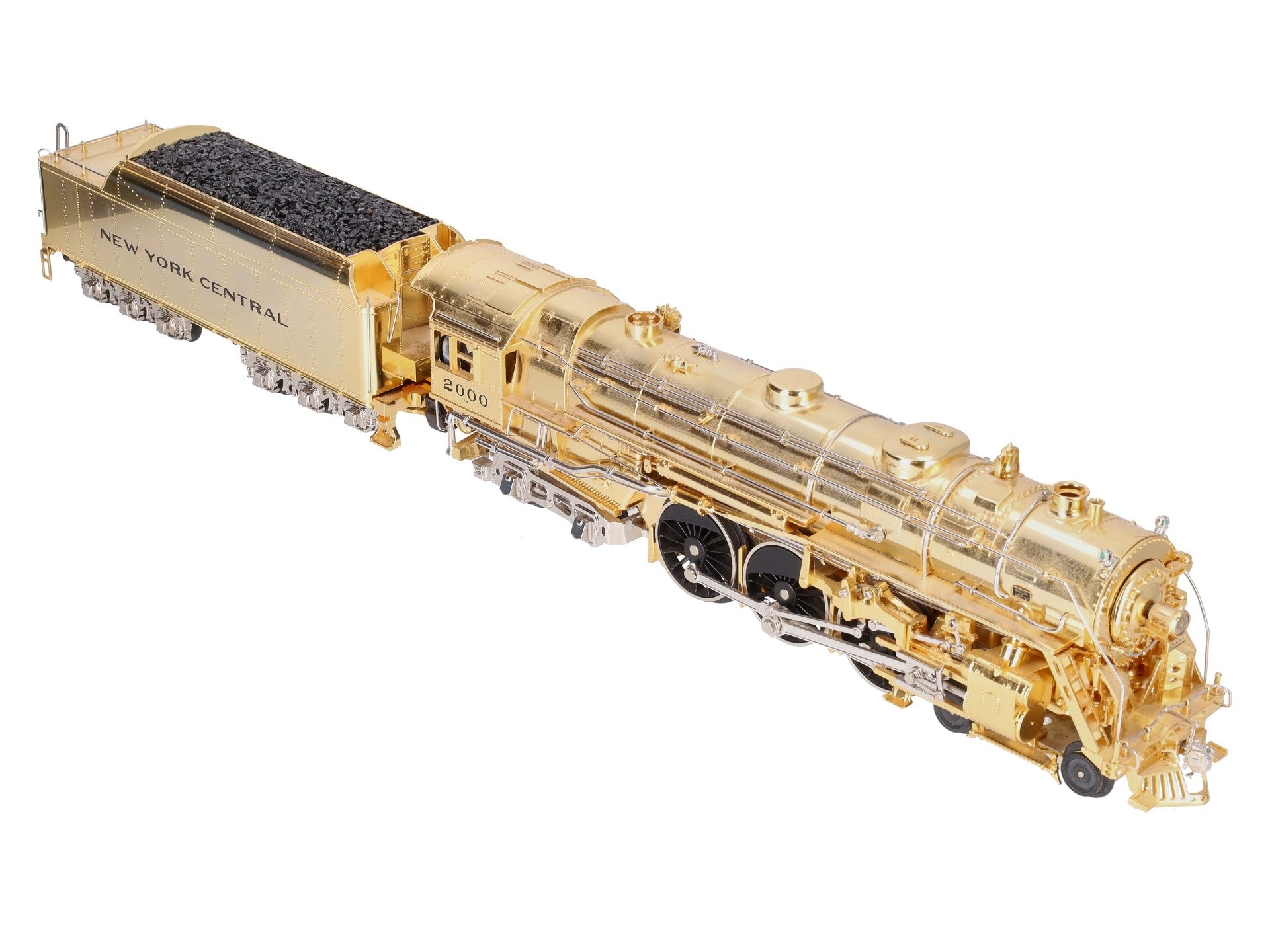 MTH 20-3040-1 O NYC Gold Plated Millennium J-1e Hudson Steam Loco & Tender w/PS1 EX/Box