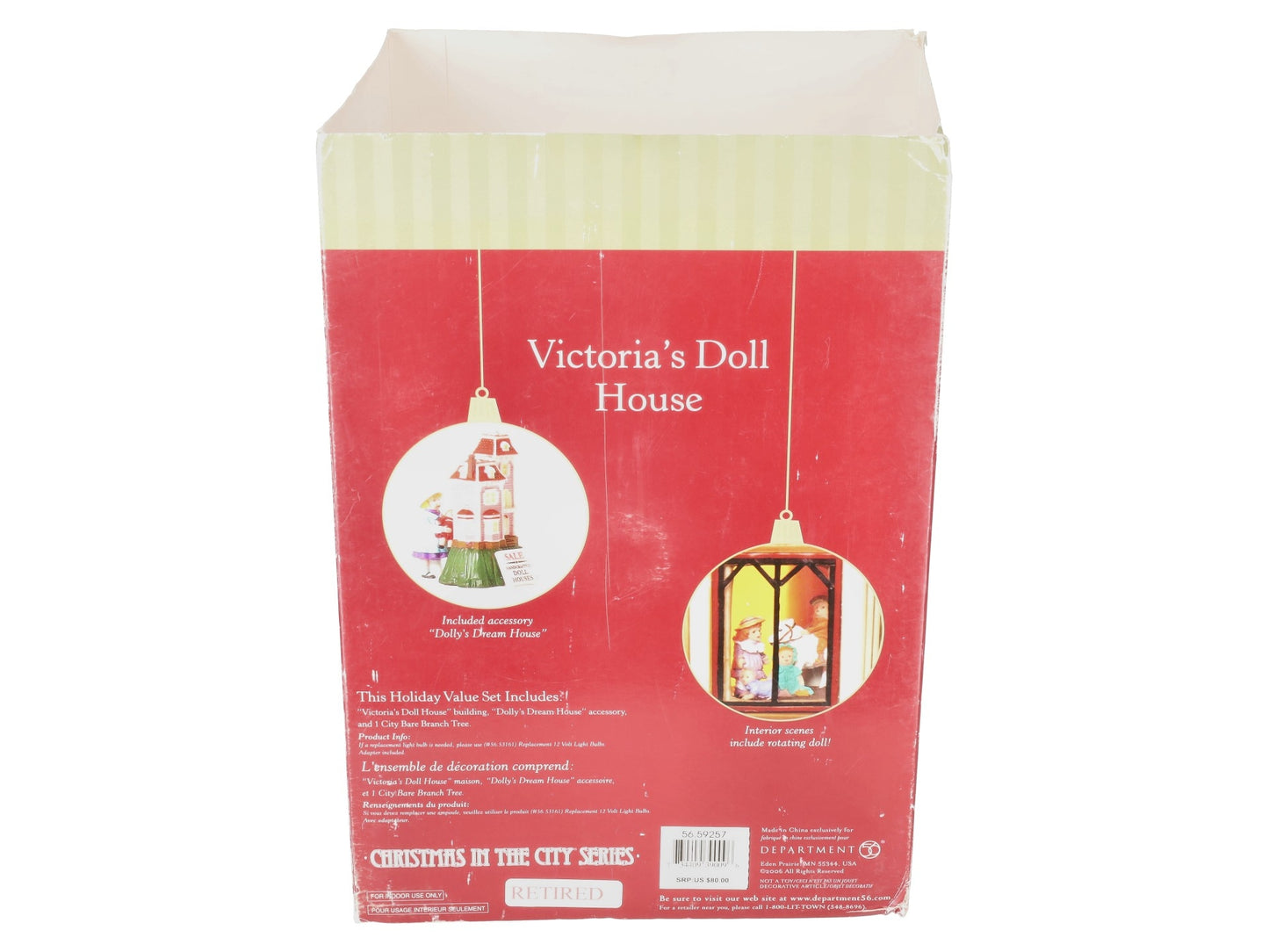 Dept 56 59257 Victoria's Doll House EX/Box