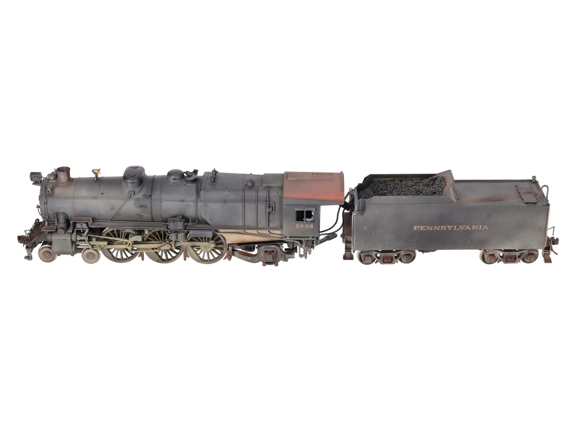KTM Scale Models O BRASS Pennsylvania 4-6-2 K4 Steam Locomotive & Tender -2 Rail EX