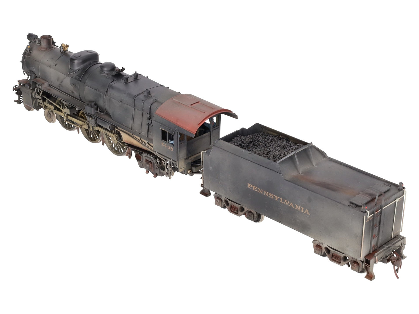 KTM Scale Models O BRASS Pennsylvania 4-6-2 K4 Steam Locomotive & Tender -2 Rail EX