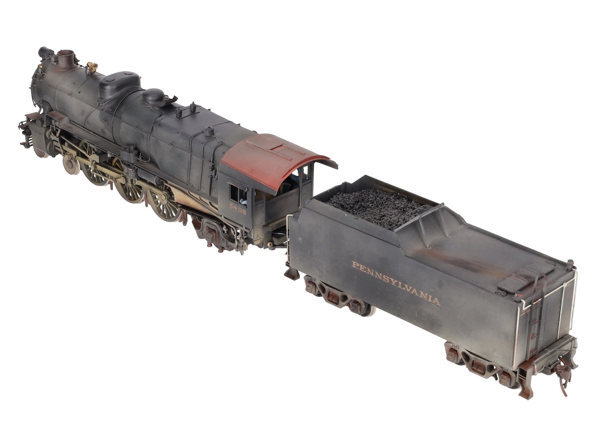 KTM Scale Models O BRASS Pennsylvania 4-6-2 K4 Steam Locomotive & Tender -2 Rail EX