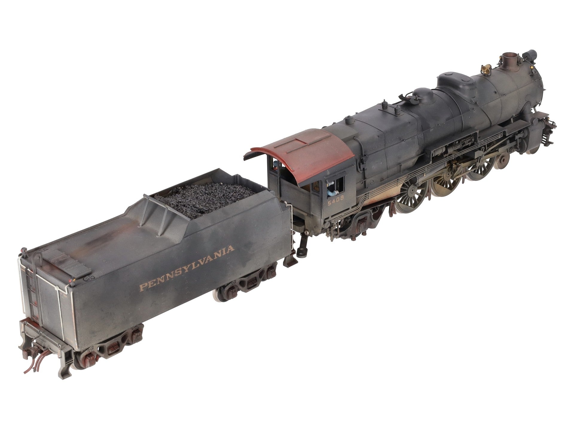 KTM Scale Models O BRASS Pennsylvania 4-6-2 K4 Steam Locomotive & Tender -2 Rail EX