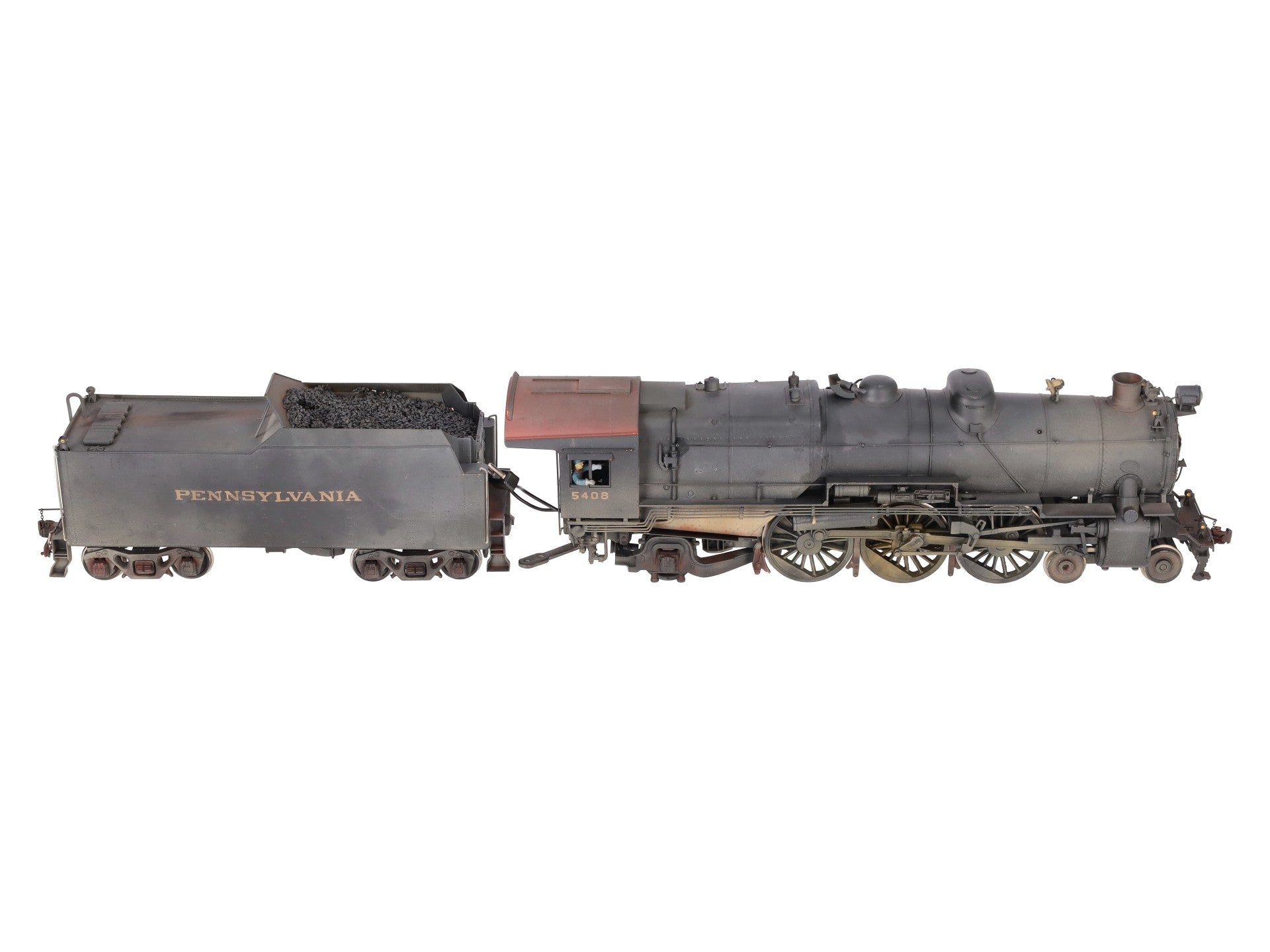 KTM Scale Models O BRASS Pennsylvania 4-6-2 K4 Steam Locomotive & Tender -2 Rail EX
