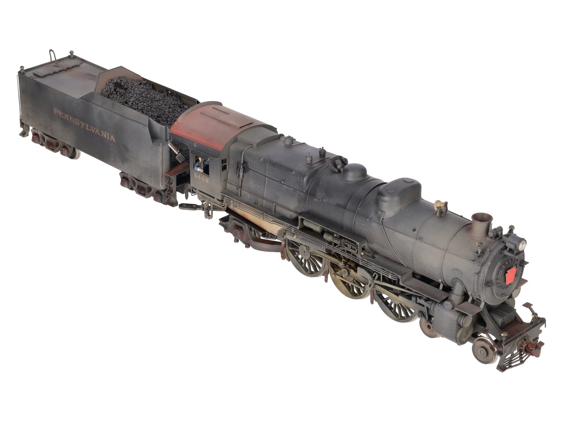 KTM Scale Models O BRASS Pennsylvania 4-6-2 K4 Steam Locomotive & Tender -2 Rail EX