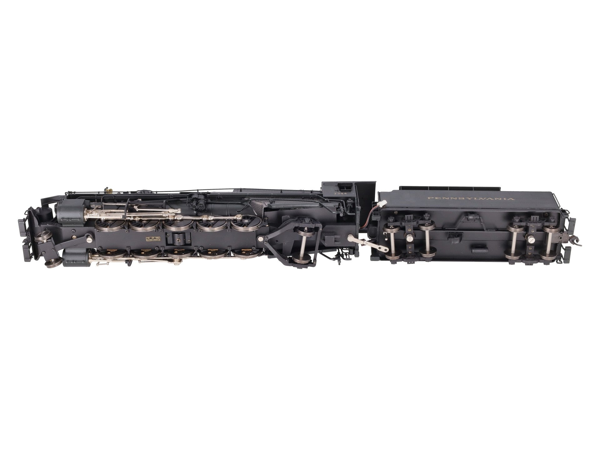 Sunset Models O Brass PRR N-1s 2-10-2 Steam Locomotive & Tender #7344 (2-Rail) EX/Box