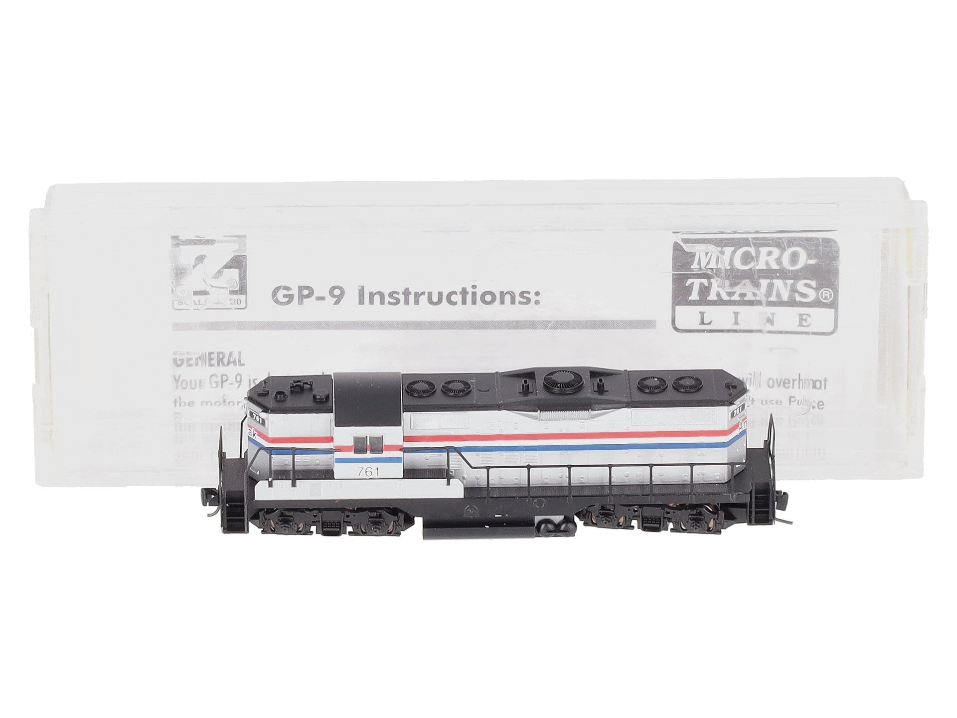 Micro-Trains 98201170 Z Amtrak EMD GP9 Powered Diesel Locomotive w/o Sound #761