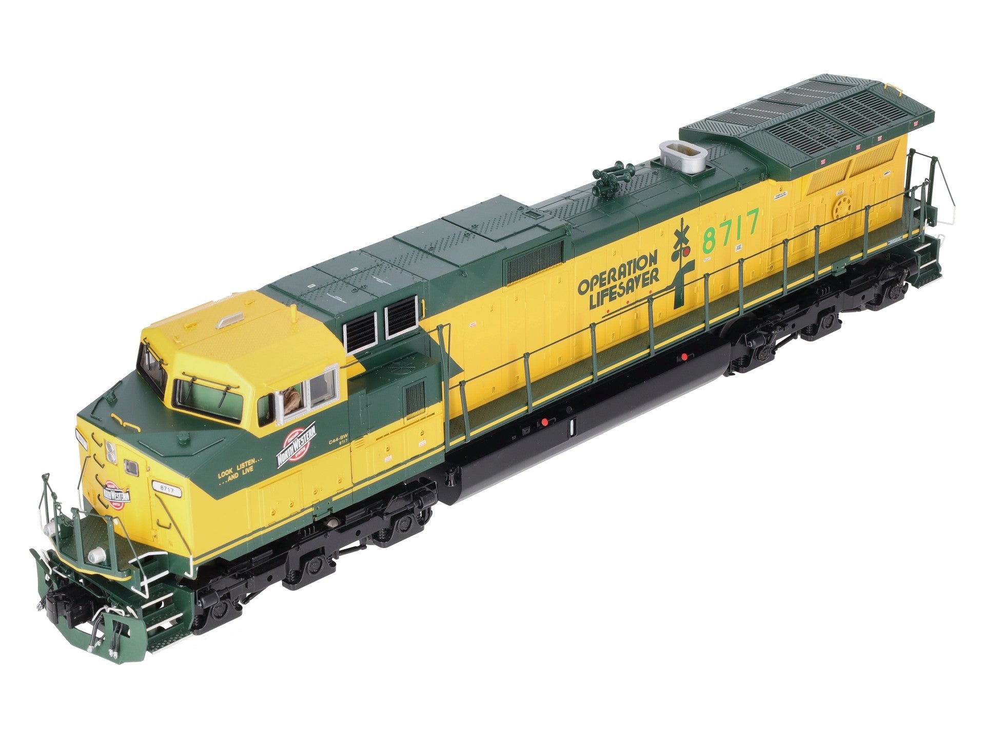 MTH 20-20118-1 CNW Dash-9 Diesel Engine w/PS2 #8717 (Hi-Rail Wheels) LN/Box
