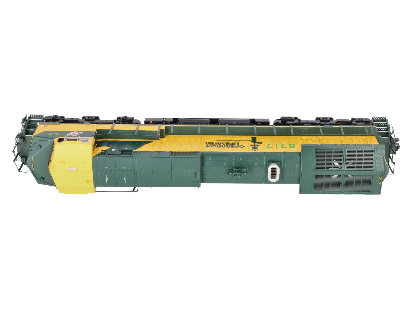 MTH 20-20118-1 CNW Dash-9 Diesel Engine w/PS2 #8717 (Hi-Rail Wheels) LN/Box