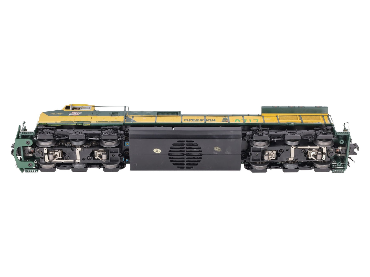 MTH 20-20118-1 CNW Dash-9 Diesel Engine w/PS2 #8717 (Hi-Rail Wheels) LN/Box