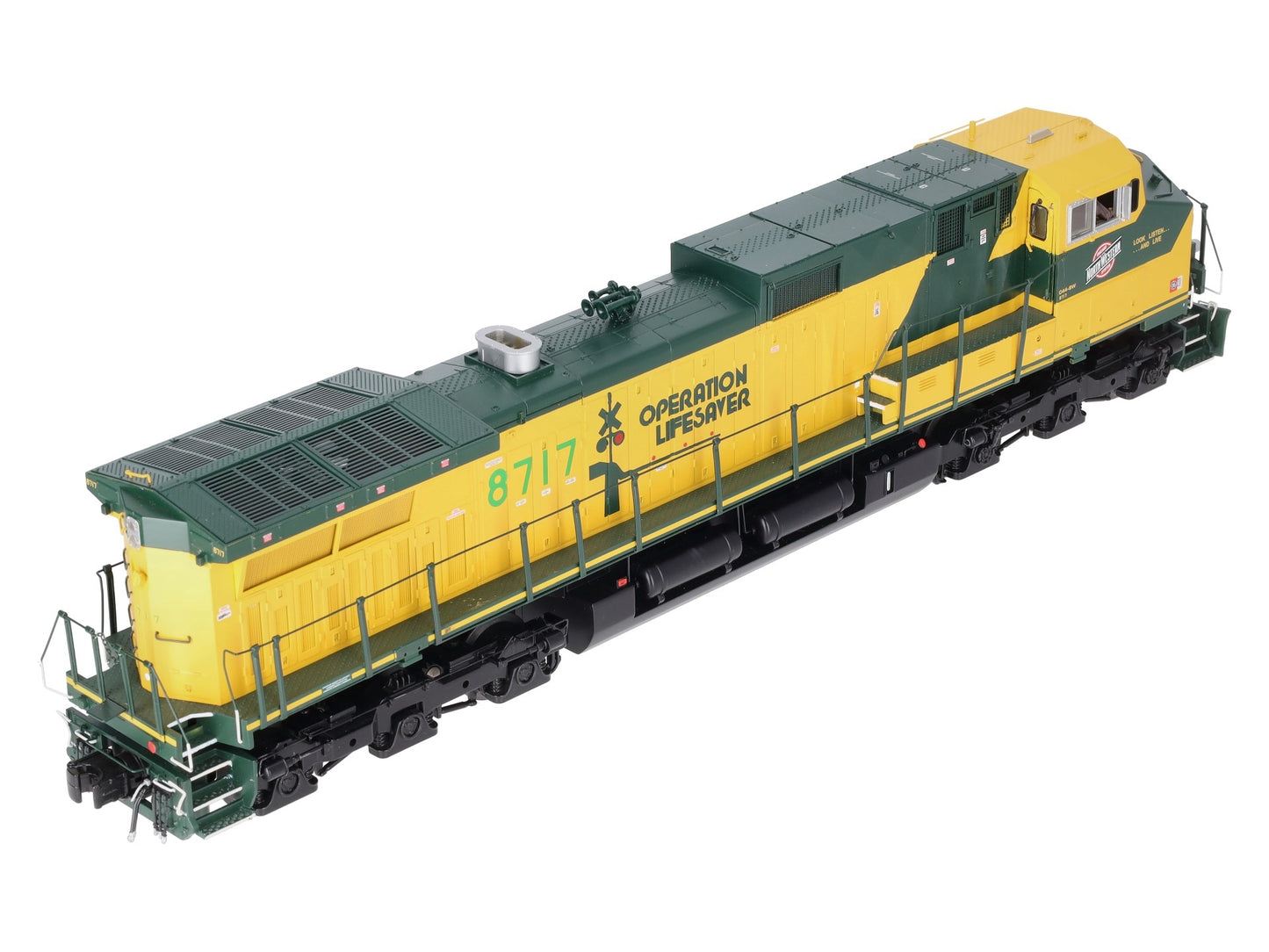 MTH 20-20118-1 CNW Dash-9 Diesel Engine w/PS2 #8717 (Hi-Rail Wheels) LN/Box