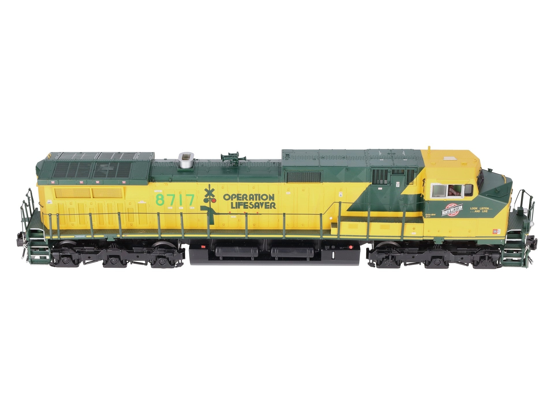 MTH 20-20118-1 CNW Dash-9 Diesel Engine w/PS2 #8717 (Hi-Rail Wheels) LN/Box
