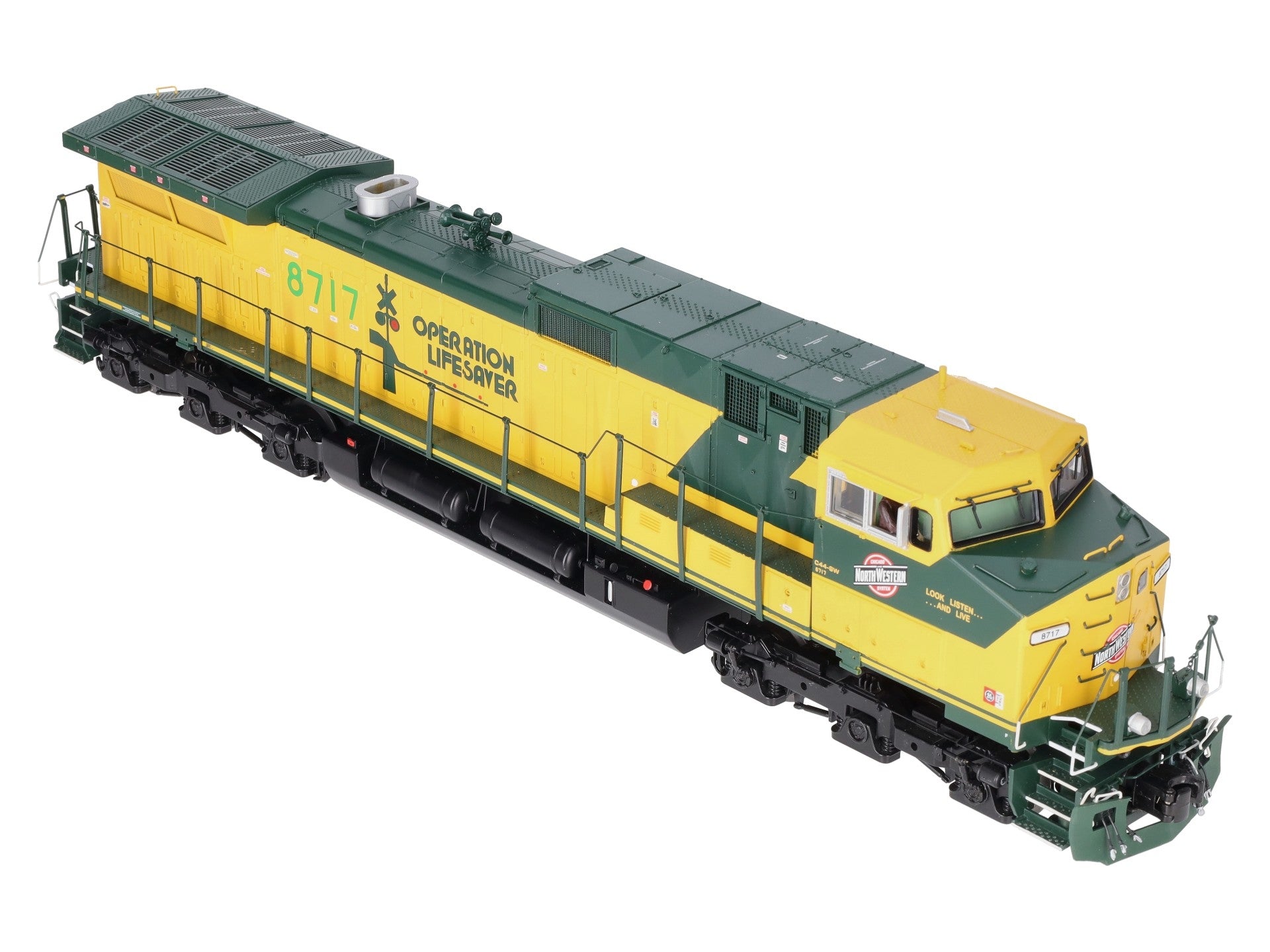 MTH 20-20118-1 CNW Dash-9 Diesel Engine w/PS2 #8717 (Hi-Rail Wheels) LN/Box